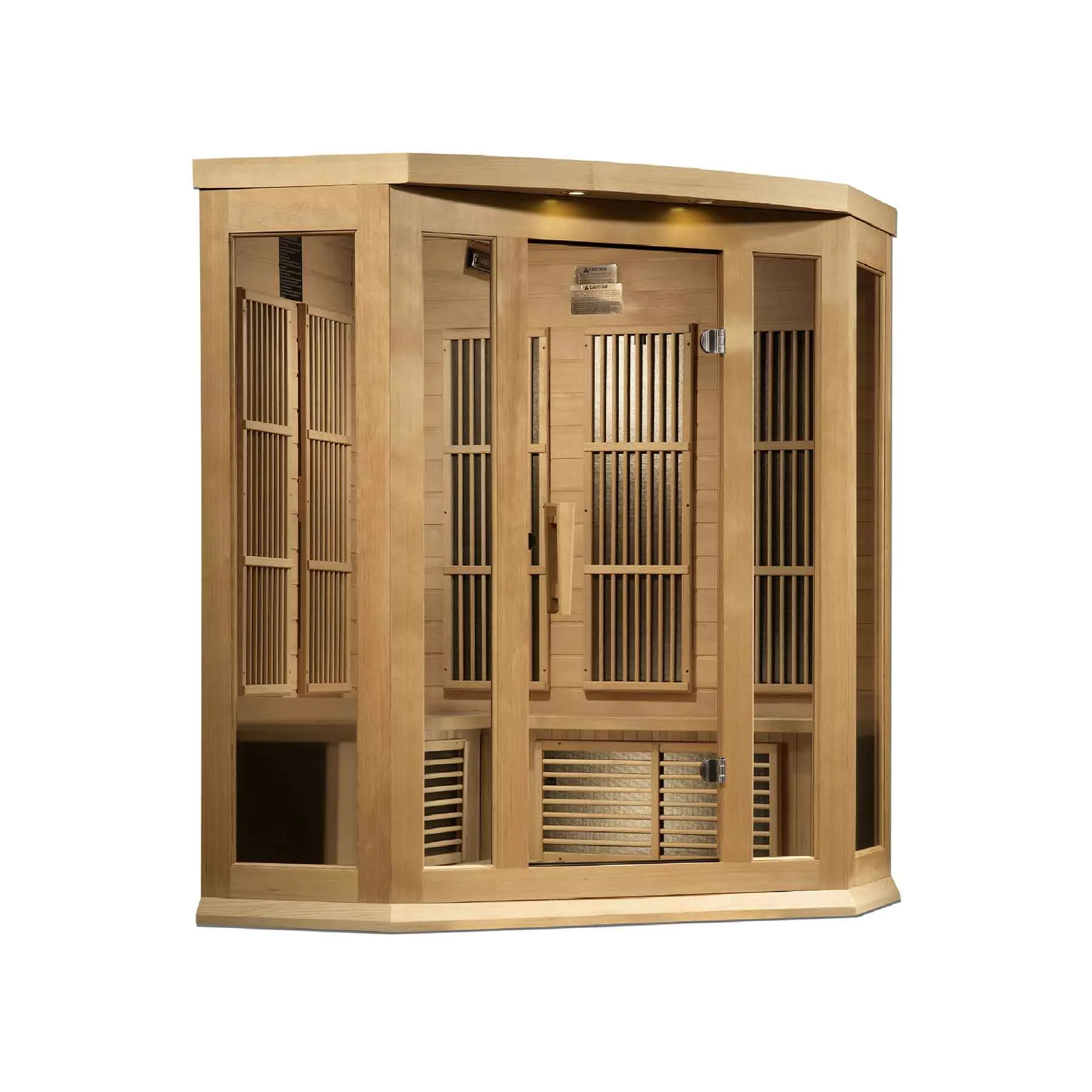 Maxxus 3 Person 9 Panels Near Zero EMF Corner Indoor FAR Infrared Sauna - image 3