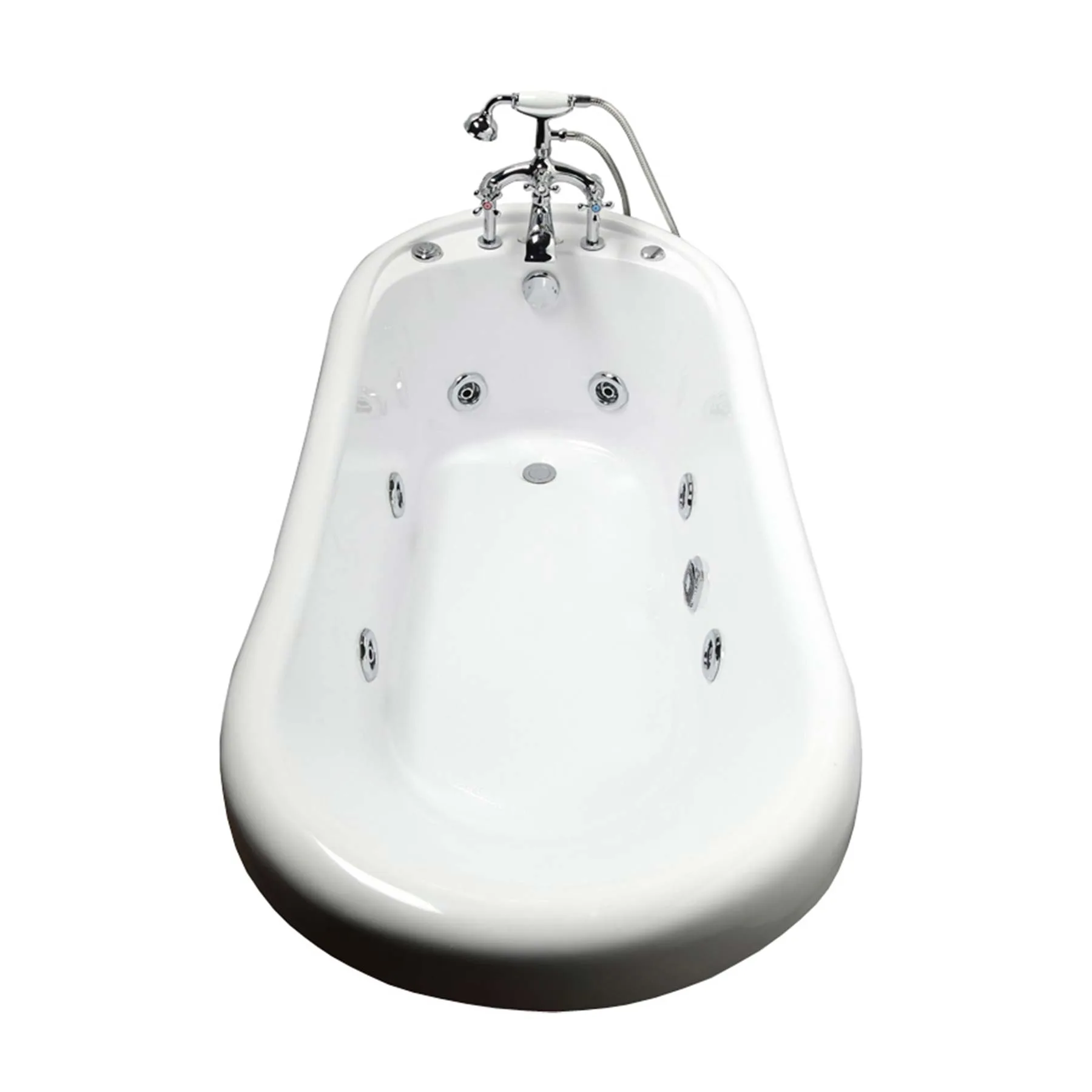 Mesa Malibu 1 Person 7 Jetted Free Standing Whirlpool Bathtub