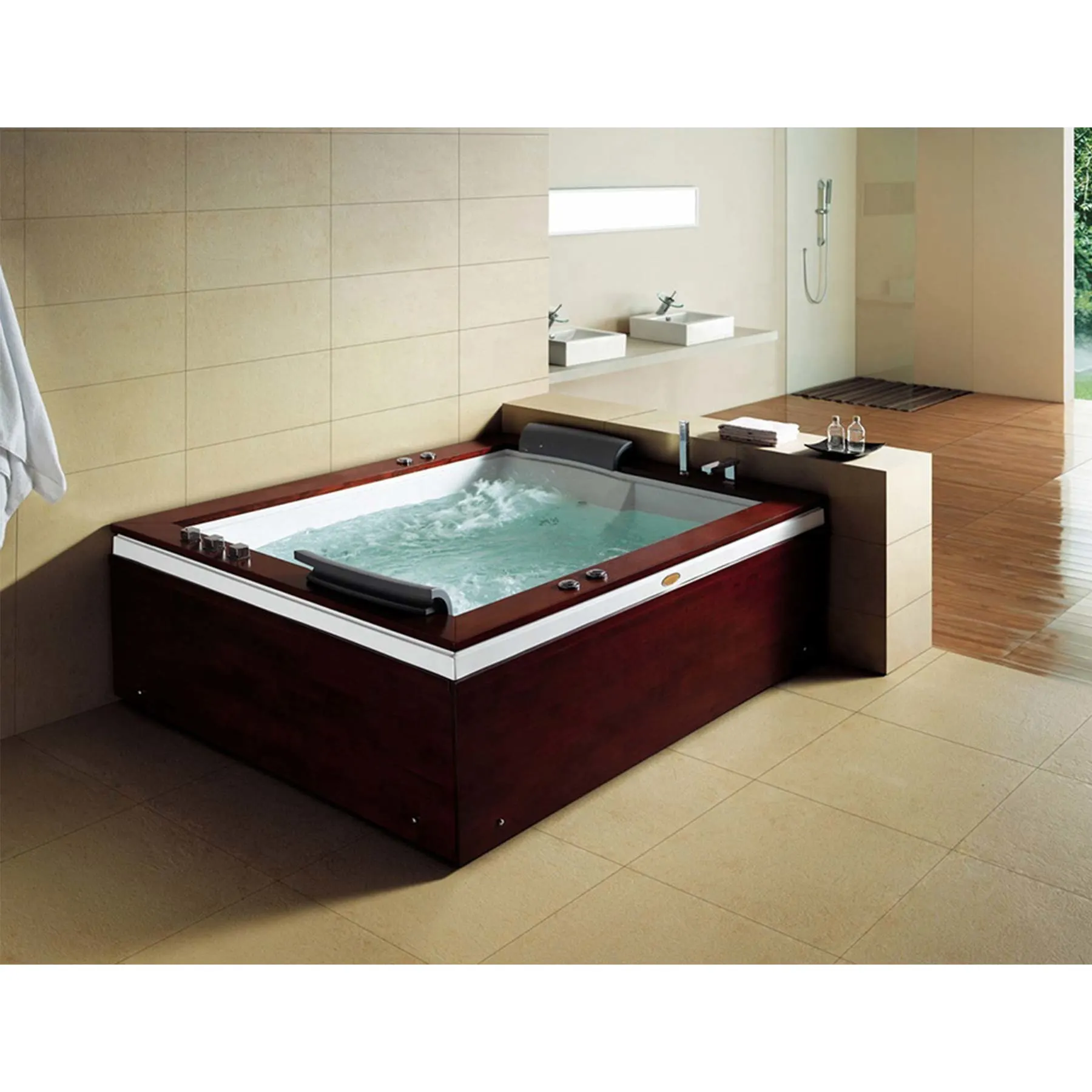 Mesa Monterey 2 Person 12 Jetted Rectangular Whirlpool Bathtub