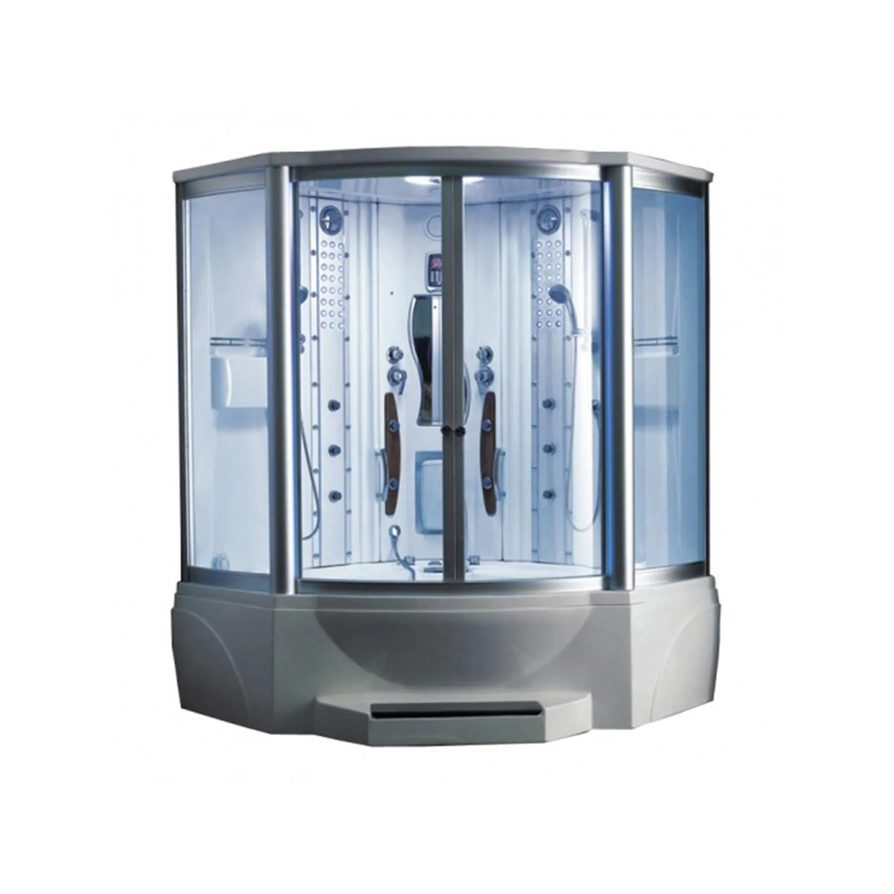 Mesa WS-608A 63L x 63W x 85H 2 Person Jetted Tub Steam Shower