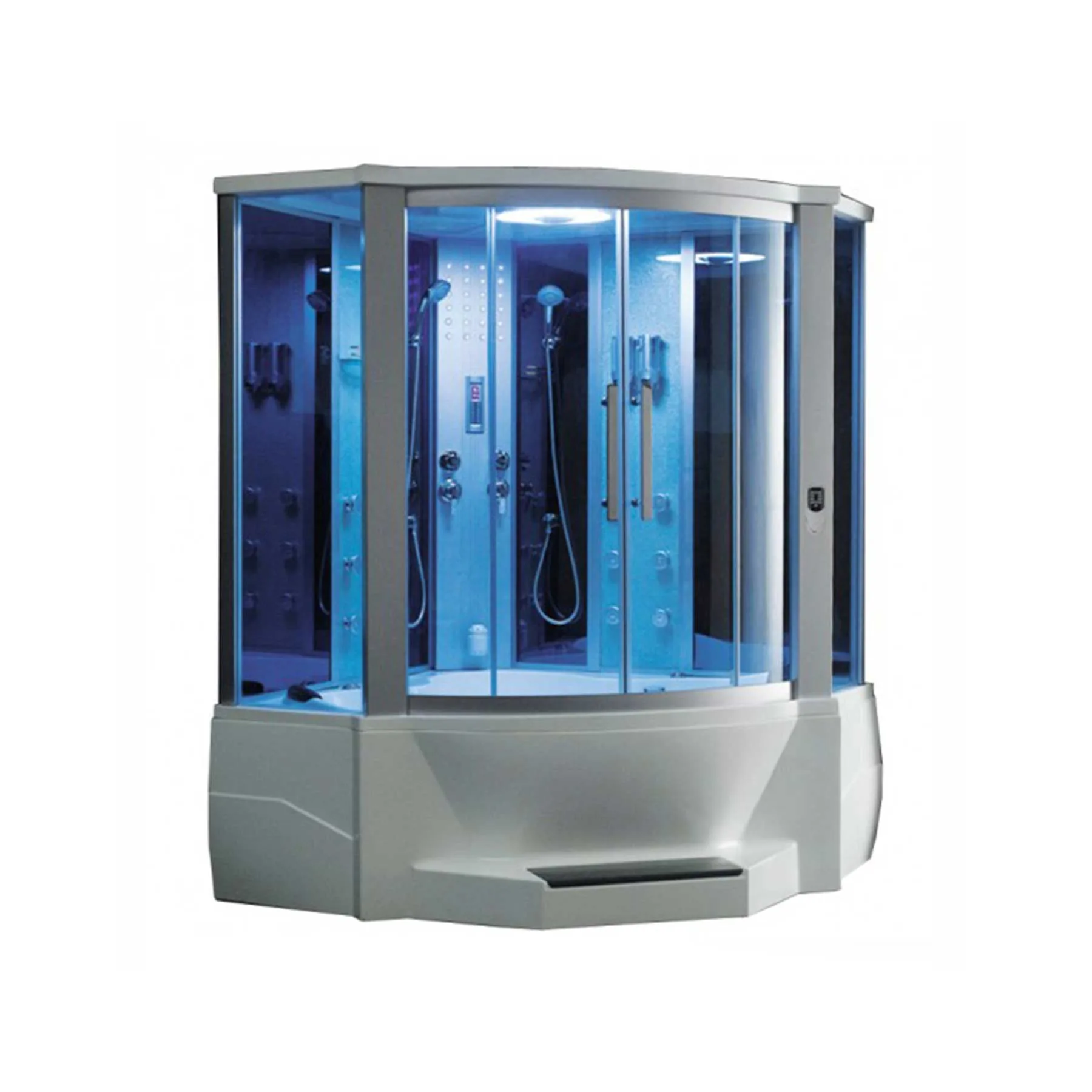 Mesa WS-701 66L x 66W x 87H 2 Person Jetted Tb Steam Shower