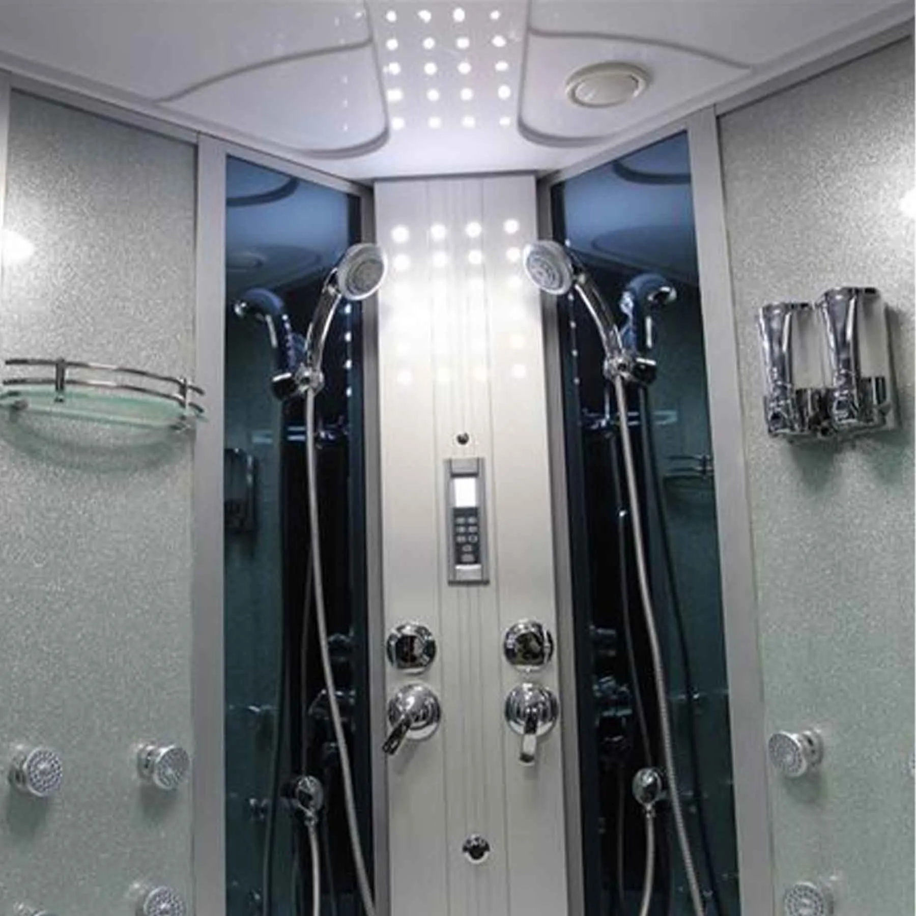 Mesa WS-701 66L x 66W x 87H 2 Person Jetted Tb Steam Shower - image 6