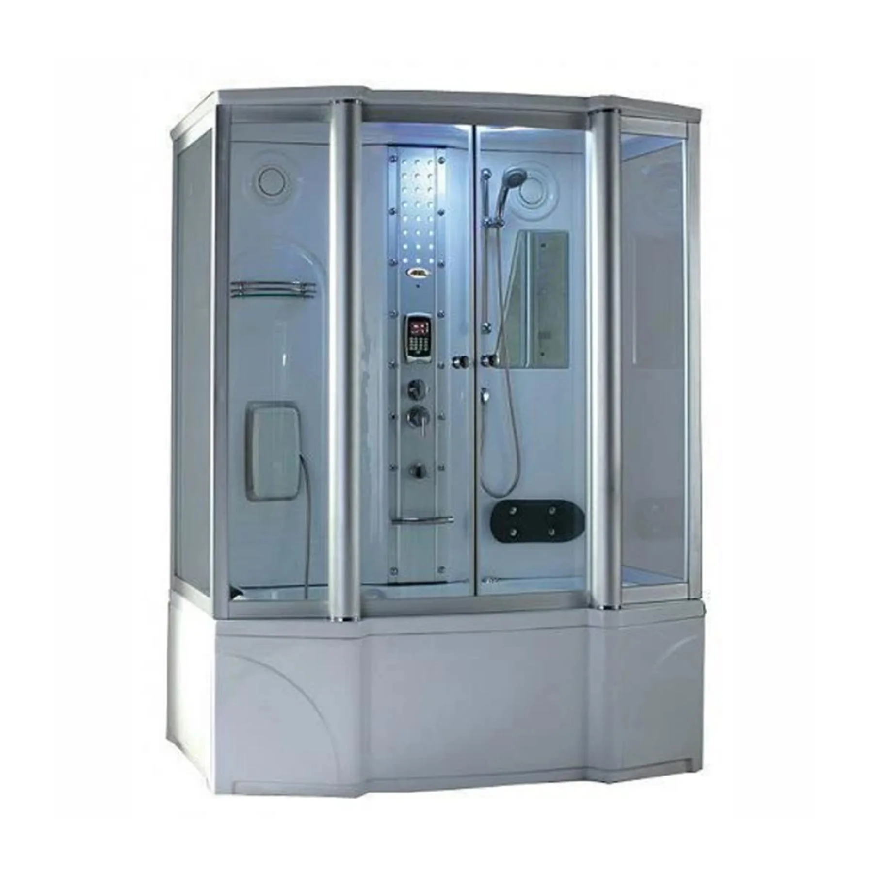 Mesa WS-807A 67L x 35W x 86H 2 Person Jetted Tub Steam Shower
