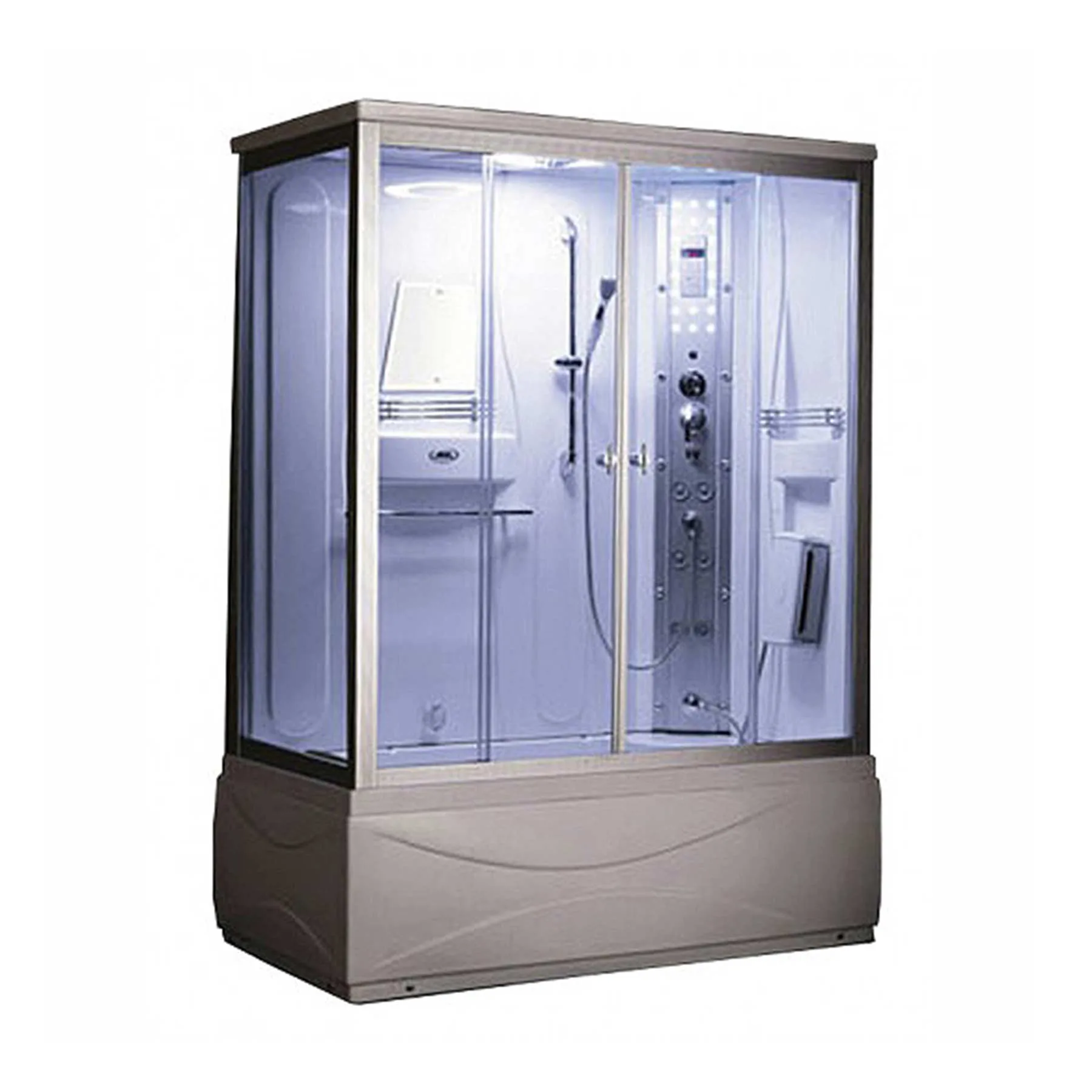 Mesa WS-905 60L x 33W x 85H 1 Person Jetted Tub Steam Shower