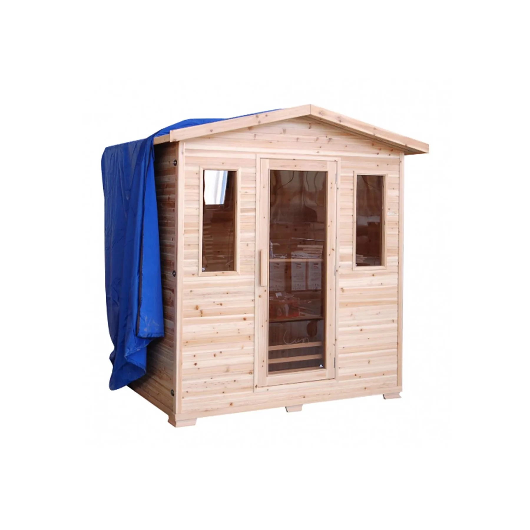 Sunray Grandby 3 Person 7 Heaters Hemlock Outdoor Infrared Sauna - image 2