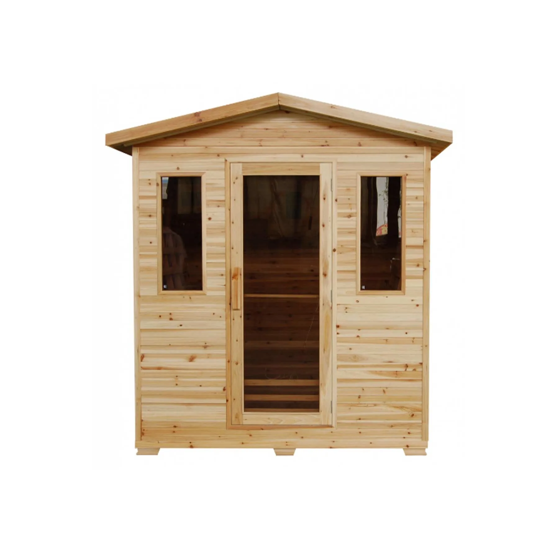 Sunray Grandby 3 Person 7 Heaters Hemlock Outdoor Infrared Sauna - image 3