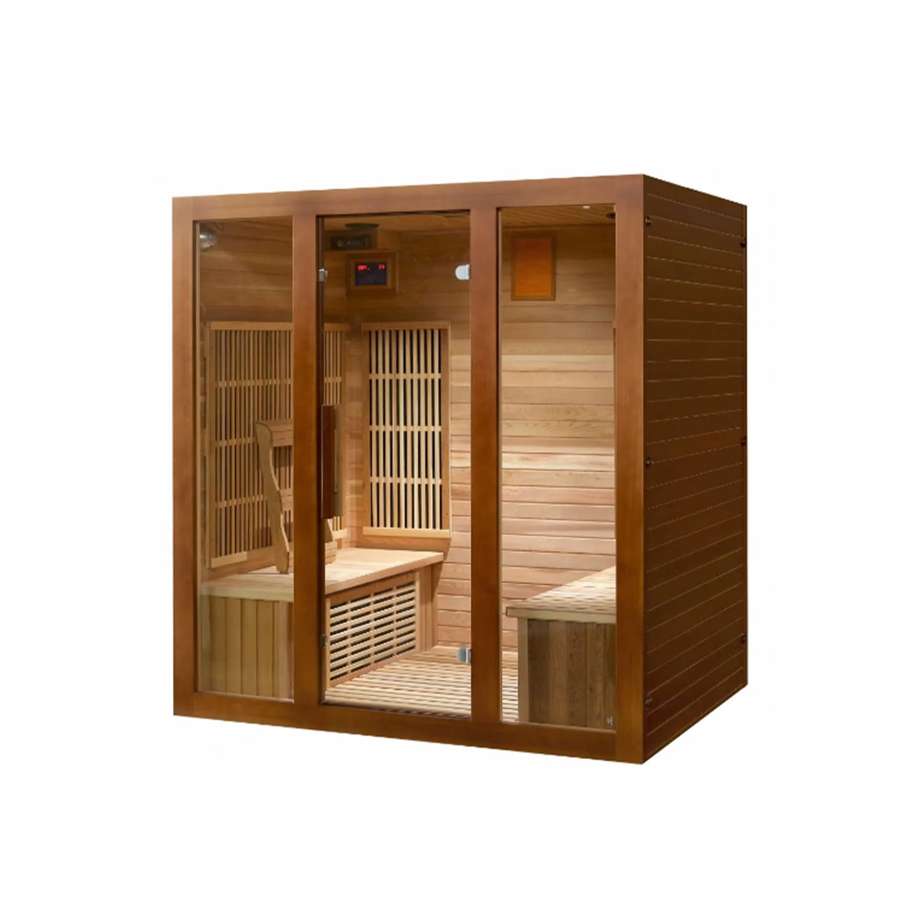 Sunray Roslyn 4 Person Nano Cedar Indoor Infrared Sauna