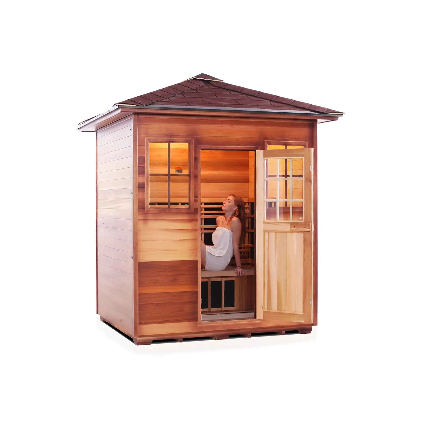 Enlighten Sierra 4 Person  Low EMF Outdoor Infrared Sauna - image 4