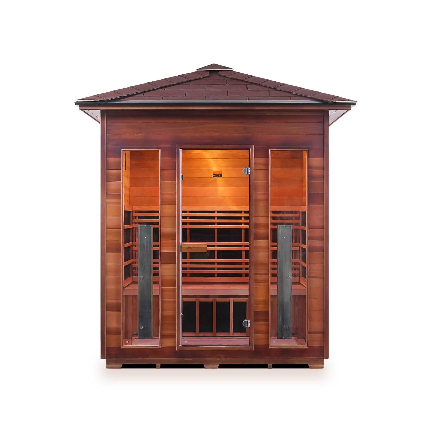 Enlighten Rustic 4 Person  Low EMF Outdoor Infrared Sauna - image 2