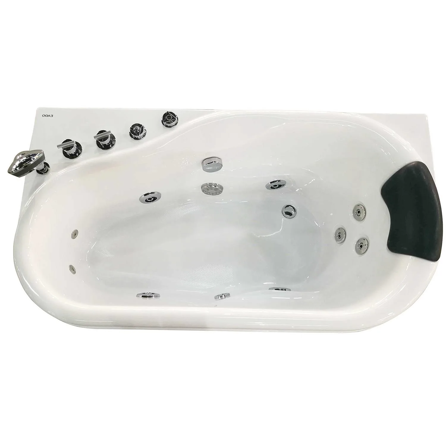 EAGO AM175 57 inch Acrylic Corner Whirlpool Bathtub - image 2
