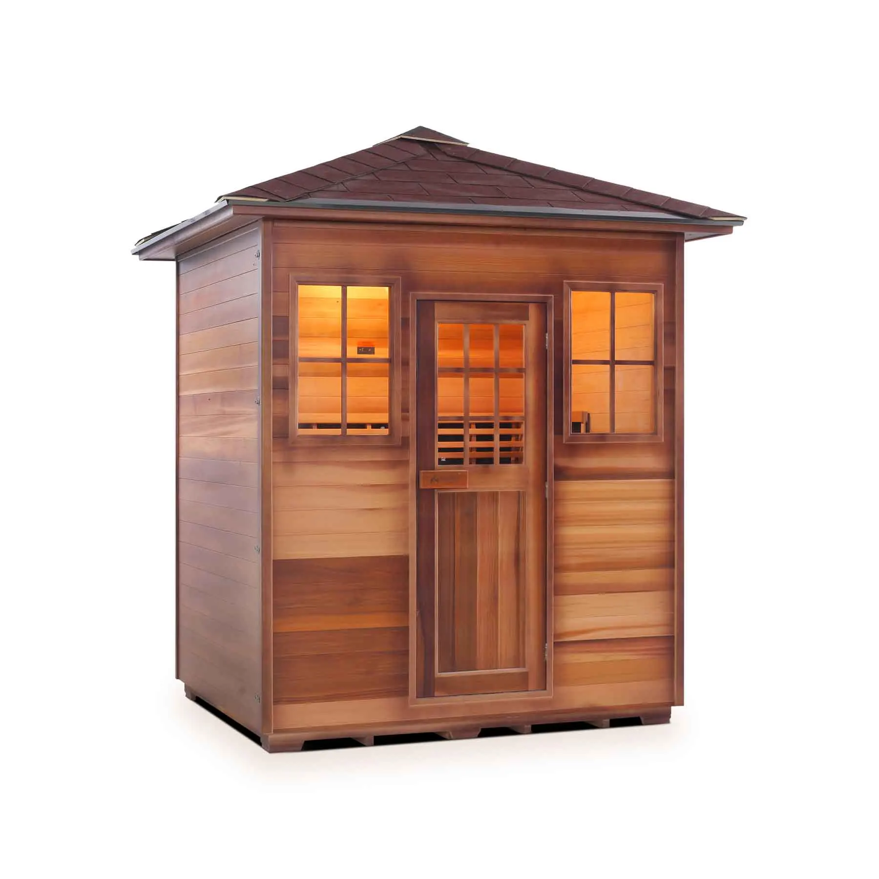 Enlighten Sapphire 4 Person 11 Heaters Outdoor Hybrid Sauna - image 3
