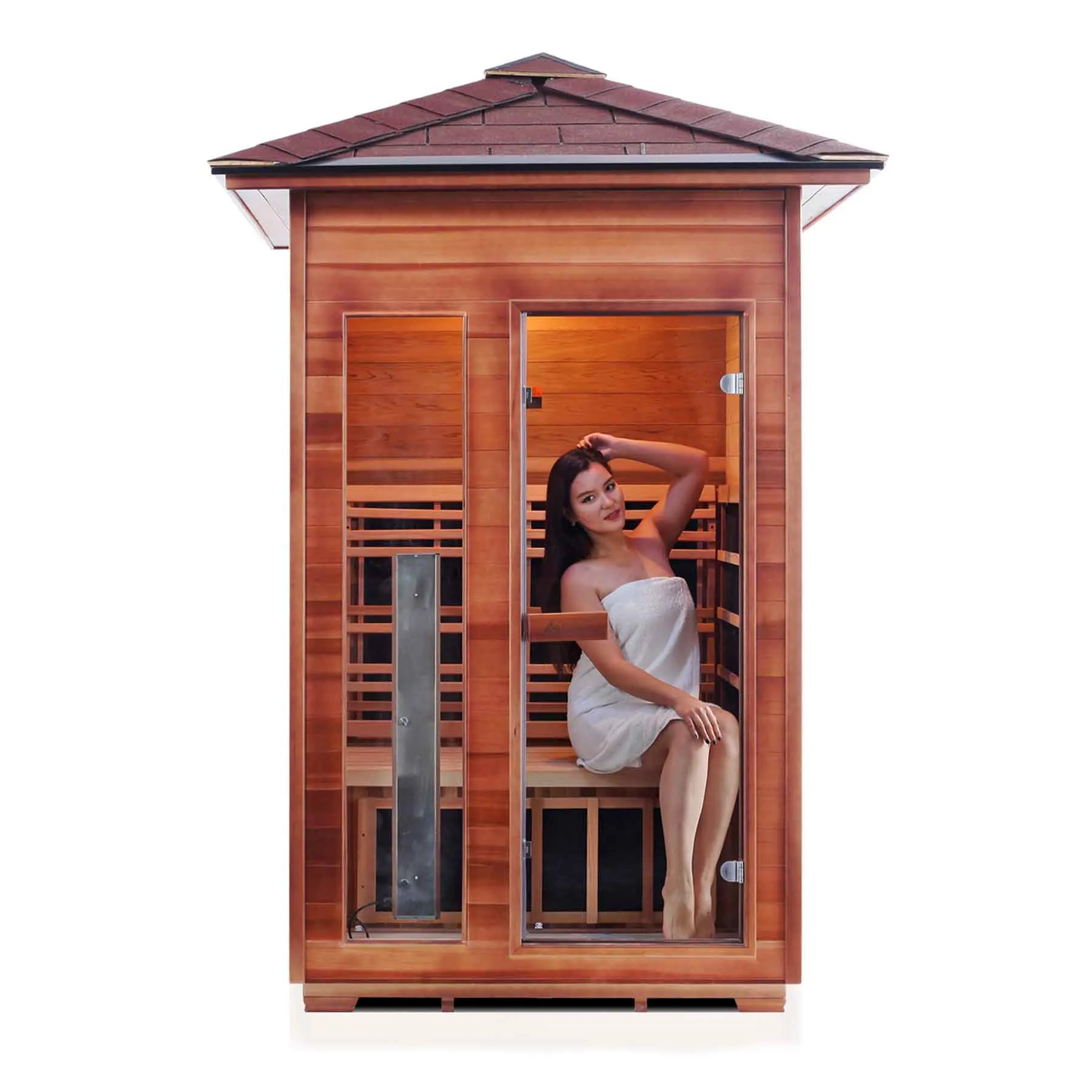 Enlighten Diamond 2 Person 7 Heaters Outdoor Hybrid Sauna - image 4