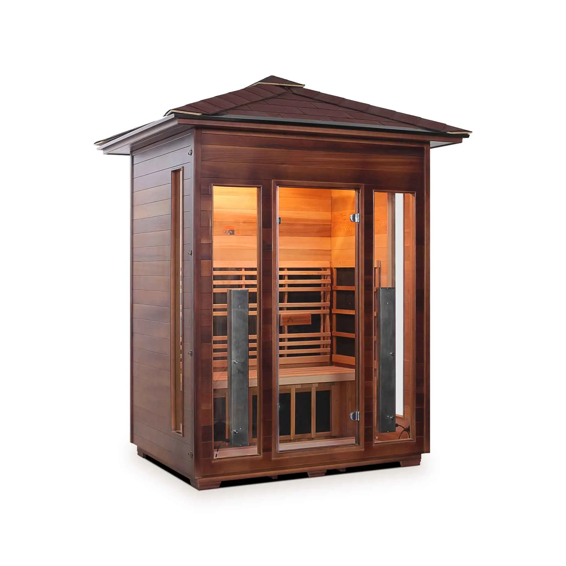 Enlighten Diamond 3 Person 8 Heaters Outdoor Hybrid Sauna - image 3
