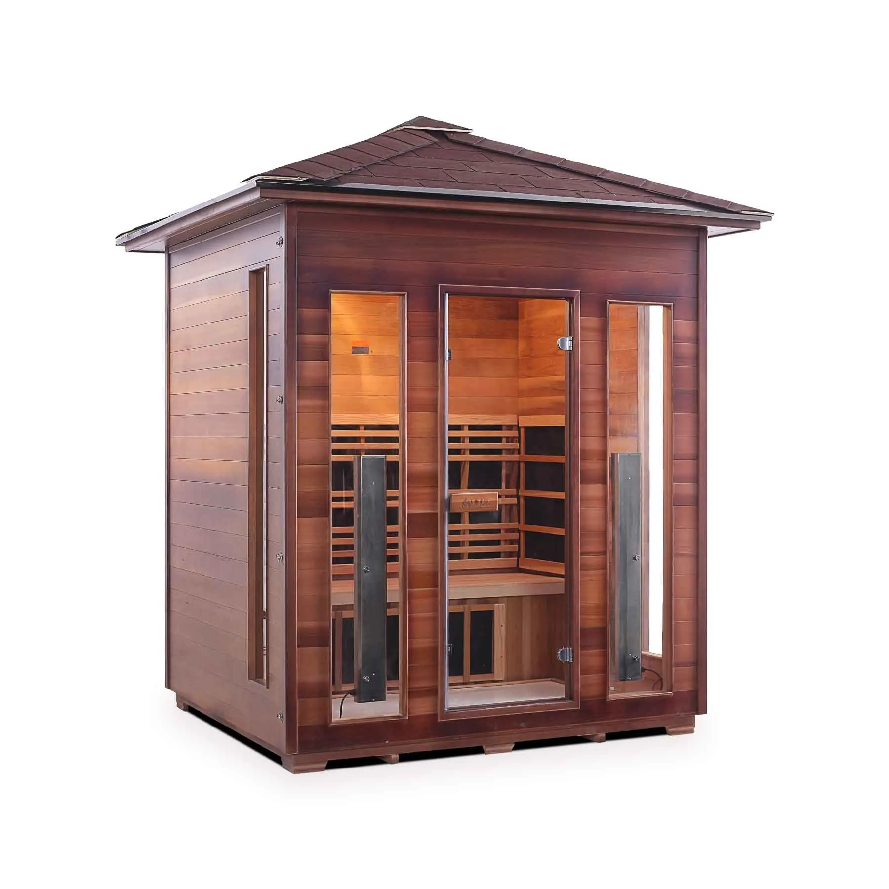 Enlighten Diamond 4 Person 11 Heaters Outdoor Hybrid Sauna - image 3