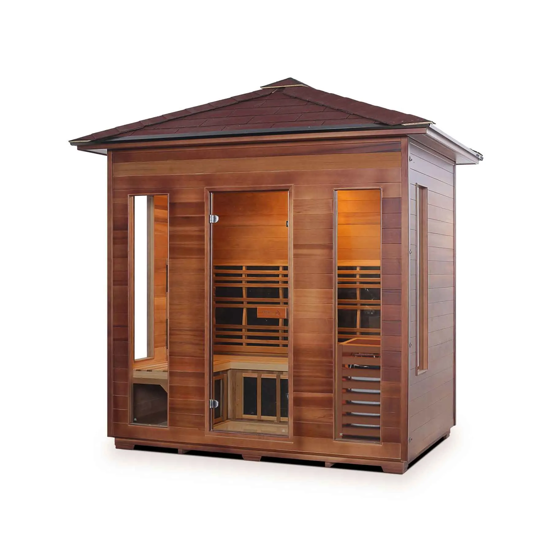 Enlighten Diamond 5 Person 12 Heaters Outdoor Hybrid Sauna - image 1