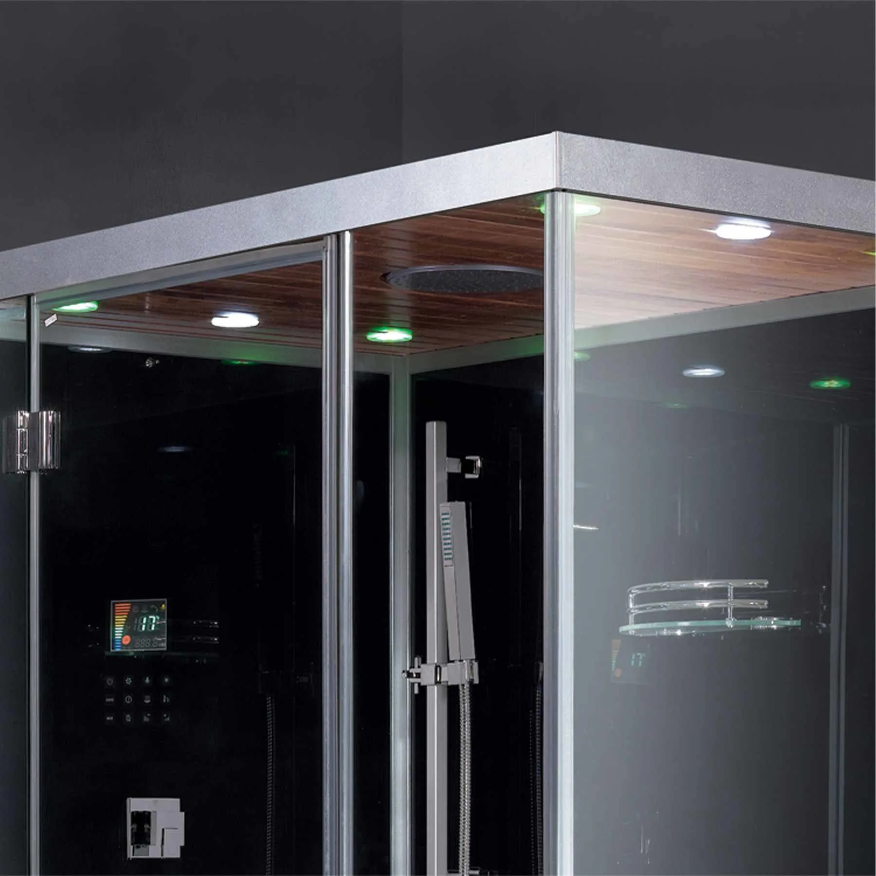 Platinum DZ961F8 59L x 35W x 87H 2 Person Walk In Steam Shower - image 3