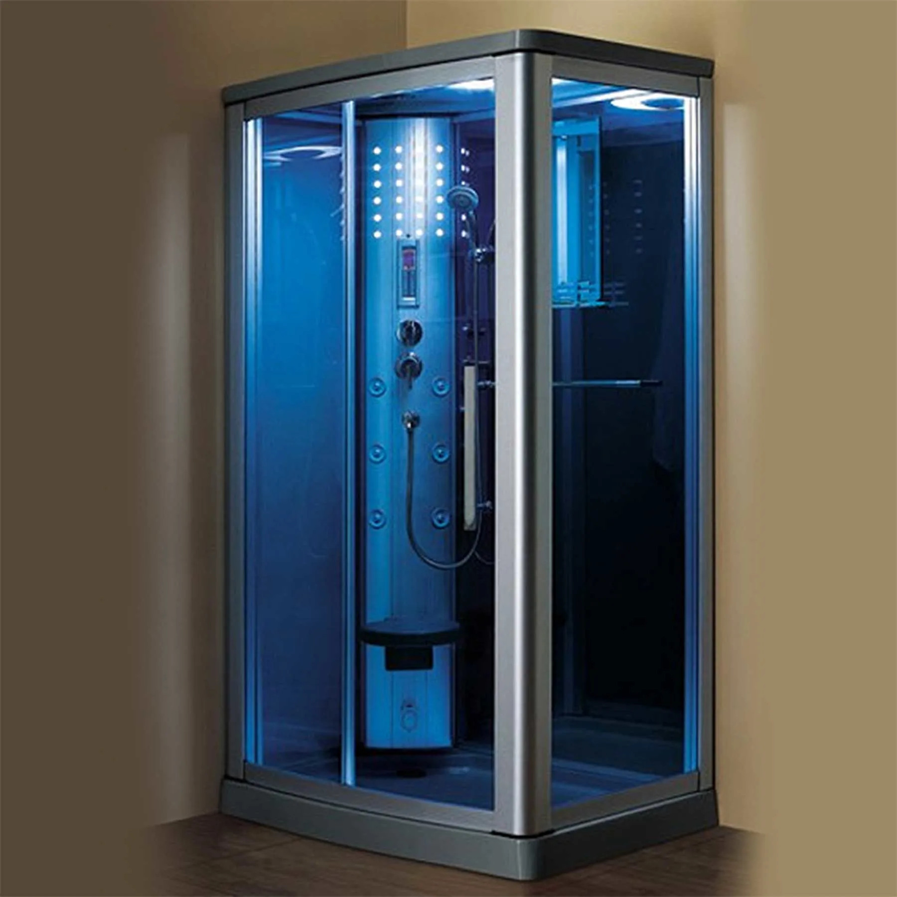 Mesa WS-802L 45L x 35W x 85H 1 Person Walk In Steam Shower - image 1