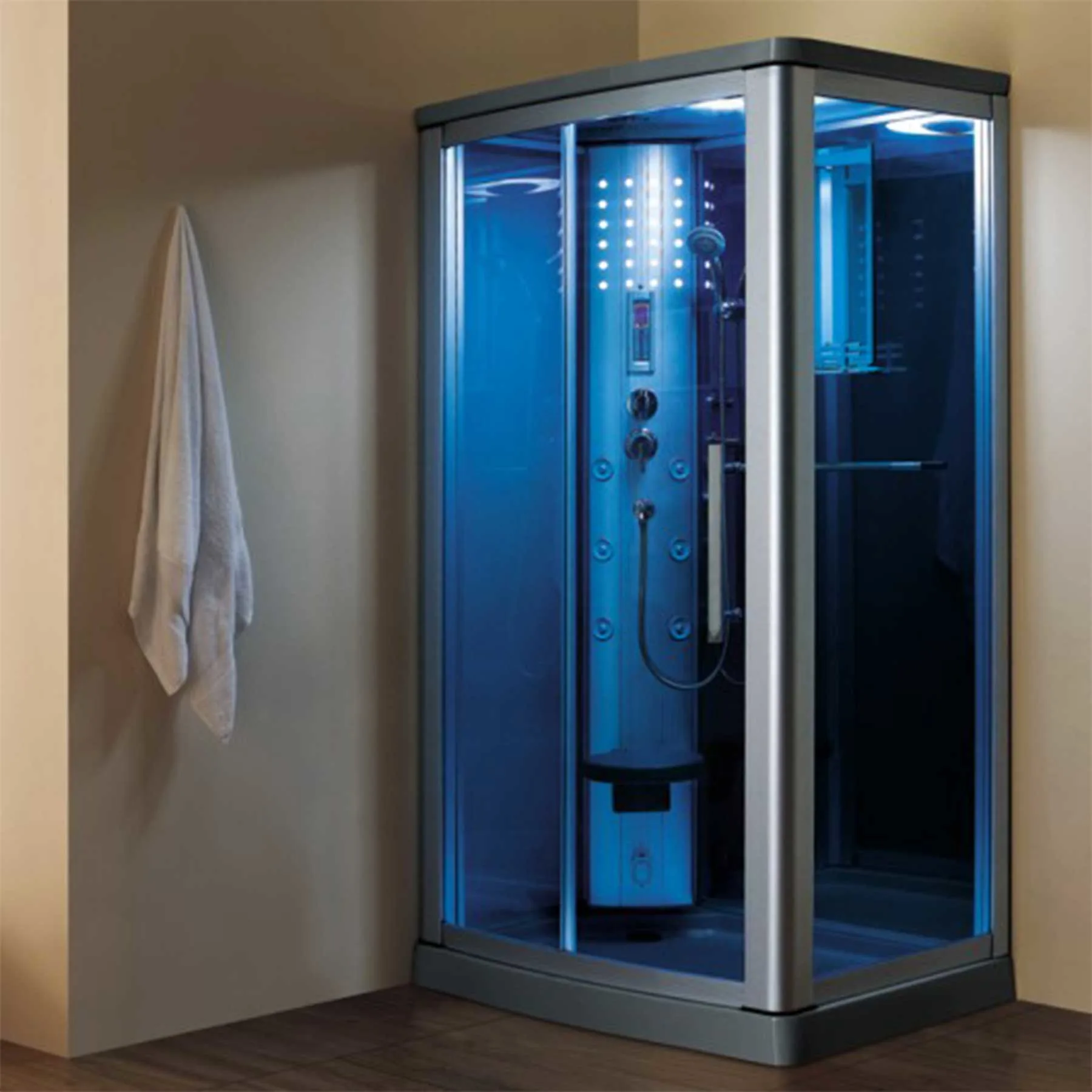Mesa WS-802L 45L x 35W x 85H 1 Person Walk In Steam Shower - image 3