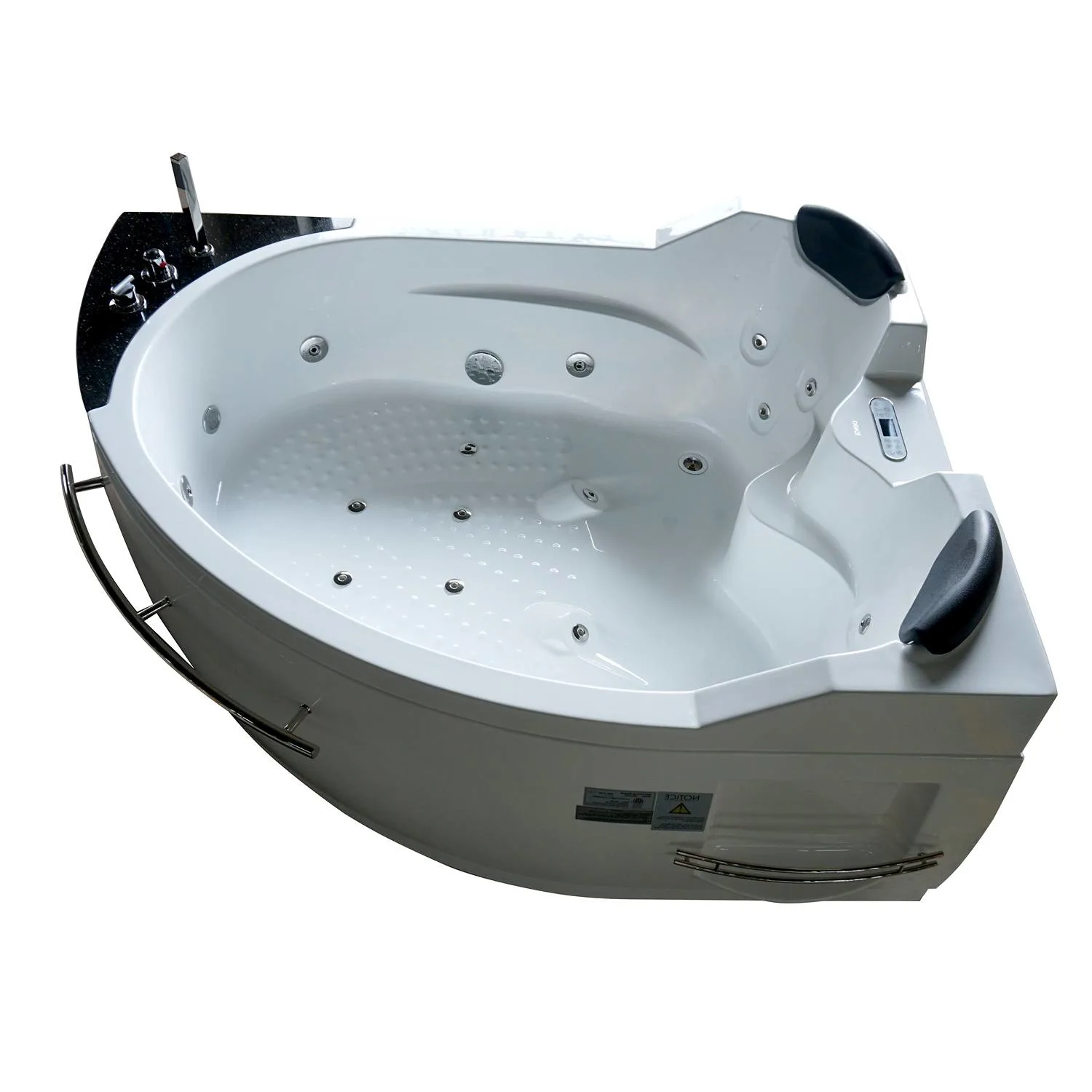 EAGO AM113ETL 5.5 ft 2 Person Acrylic Corner Whirlpool Bathtub - image 2