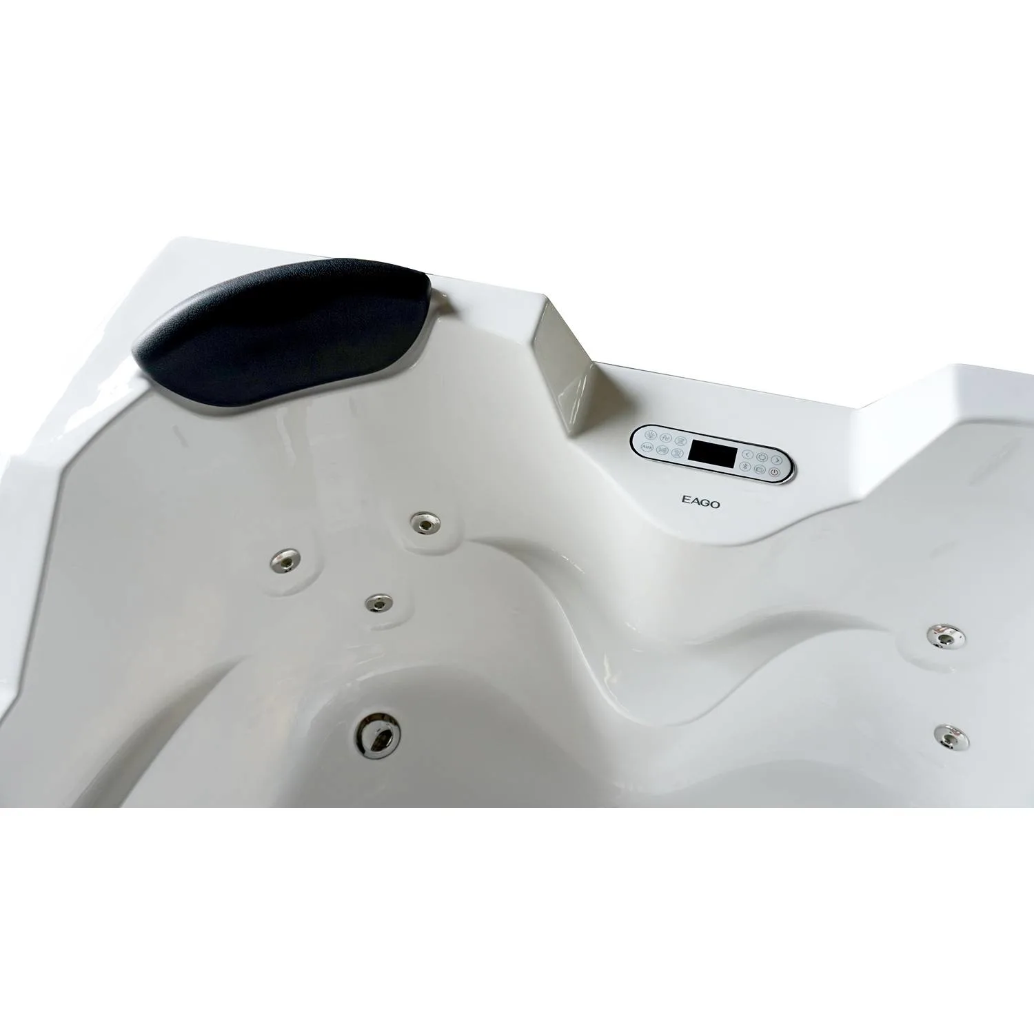 EAGO AM113ETL 5.5 ft 2 Person Acrylic Corner Whirlpool Bathtub - image 6