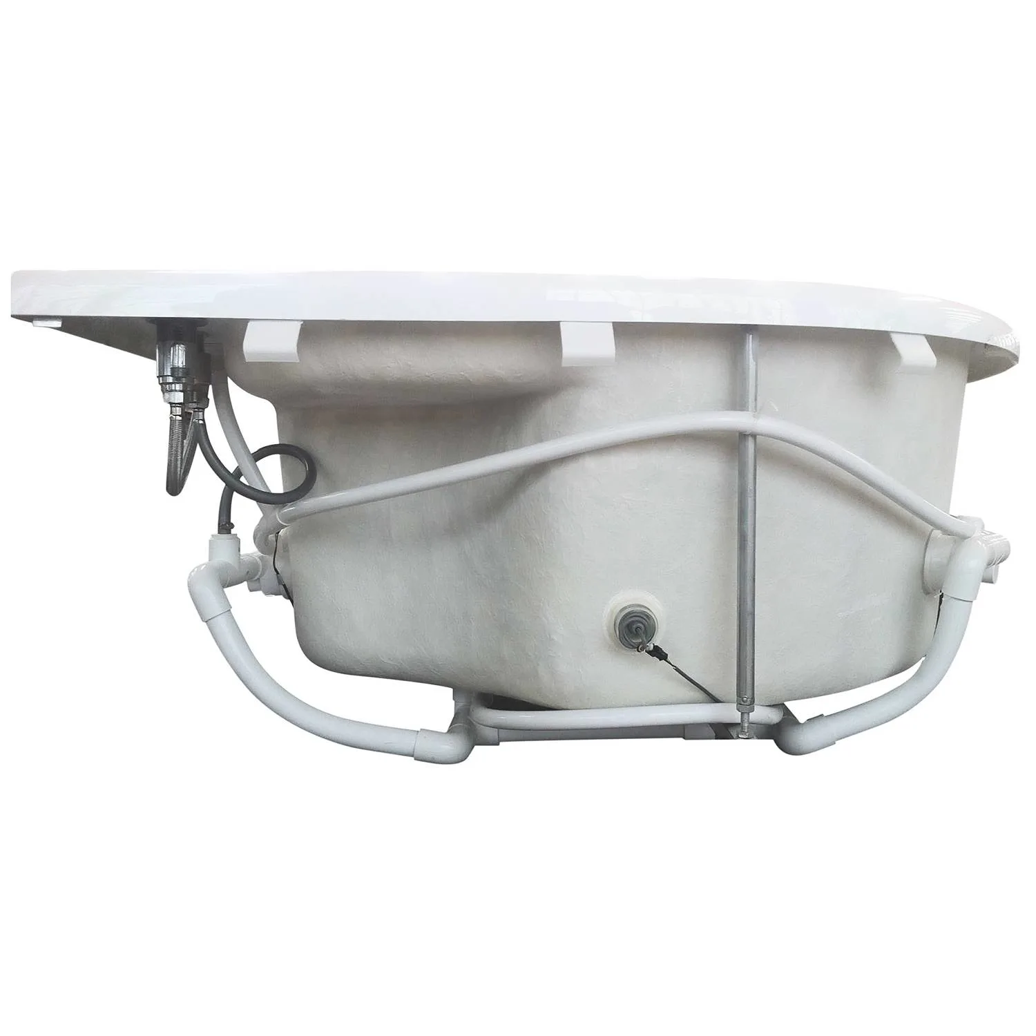 EAGO AM124ETL 6 ft 2 Person Acrylic Corner Whirlpool Bathtub - image 3