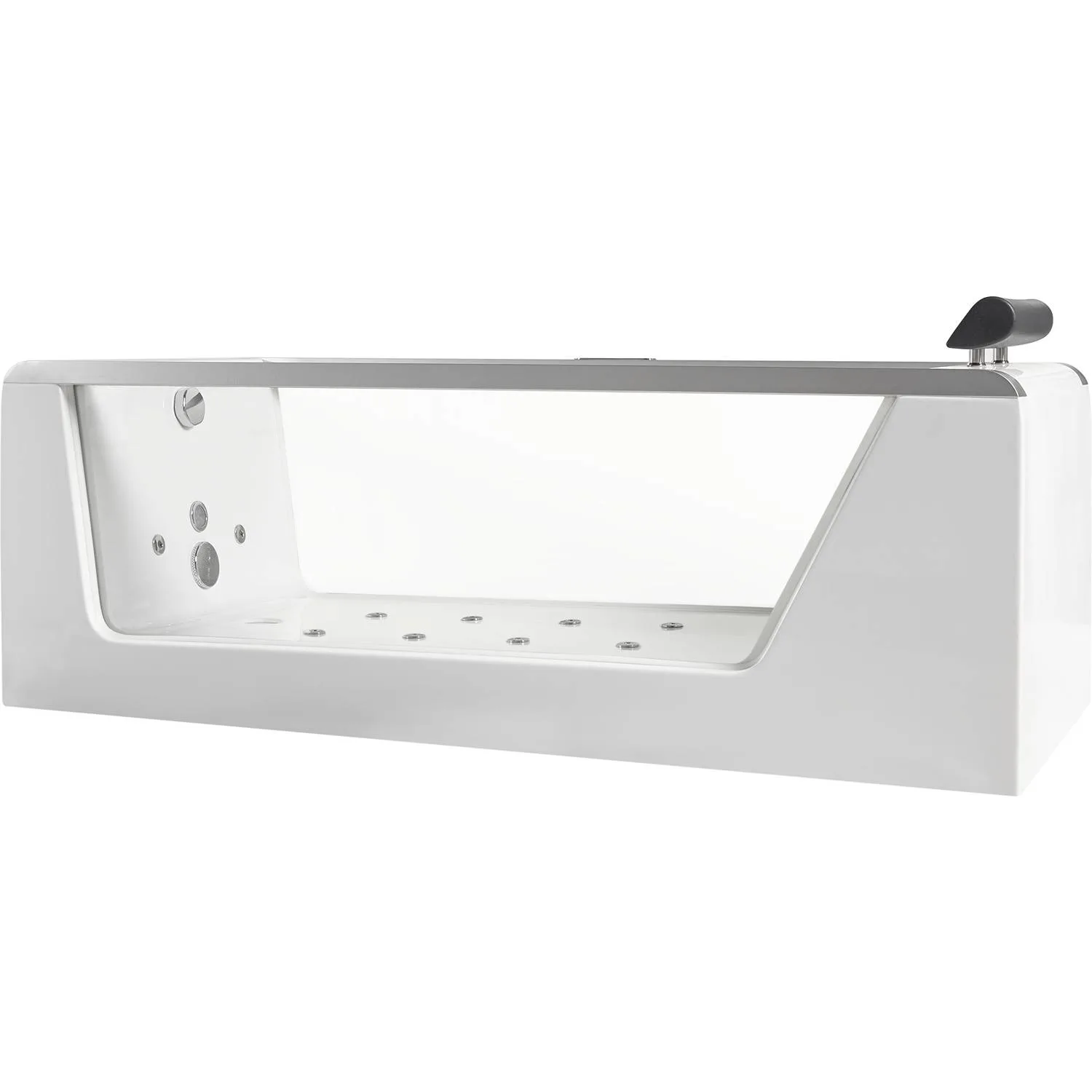 EAGO AM152ETL Clear Acrylic Rectangular Whirlpool Bathtub - image 1