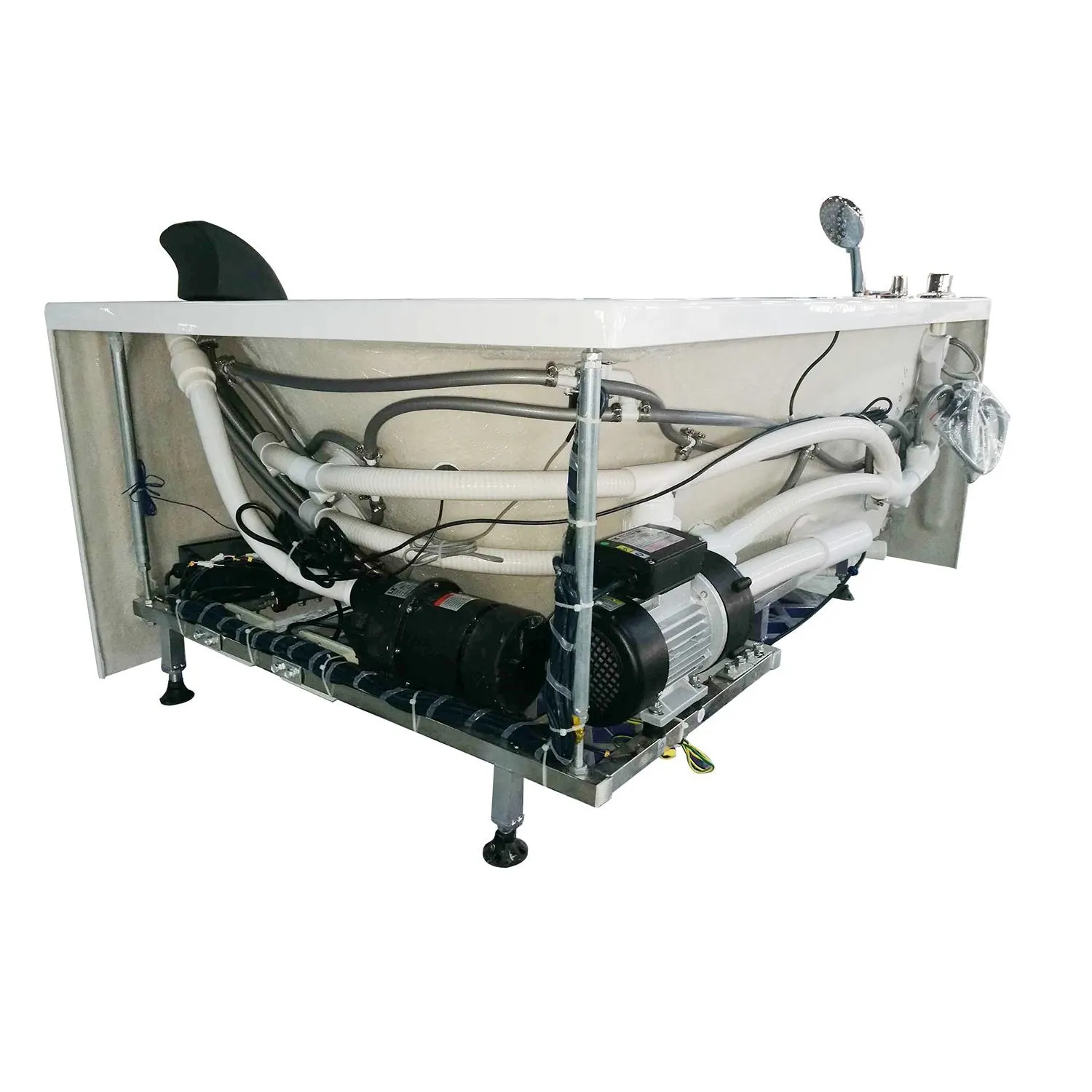 EAGO AM198ETL 5 ft Acrylic Round Corner Whirlpool Bathtub - image 4