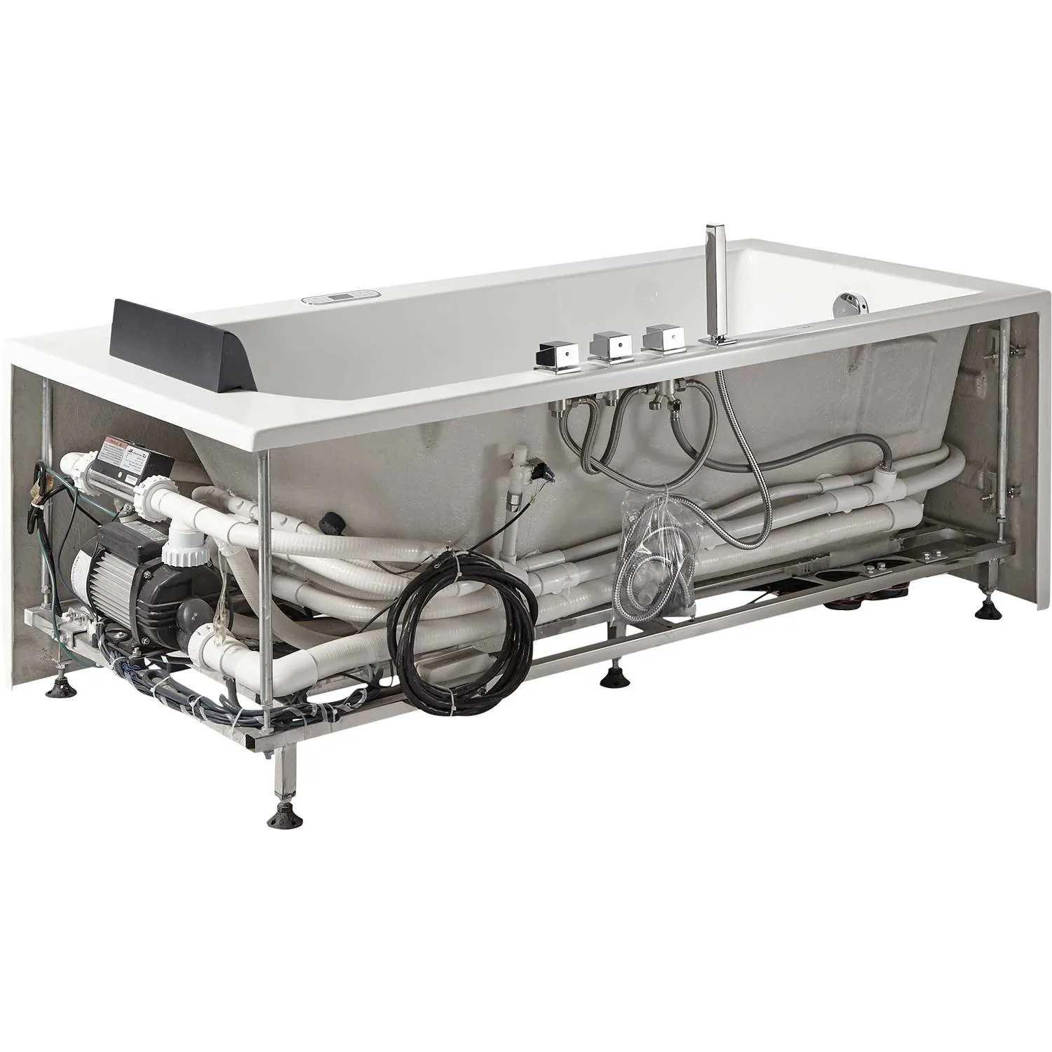 EAGO AM154ETL Acrylic Rectangular Whirlpool Bathtub - image 13