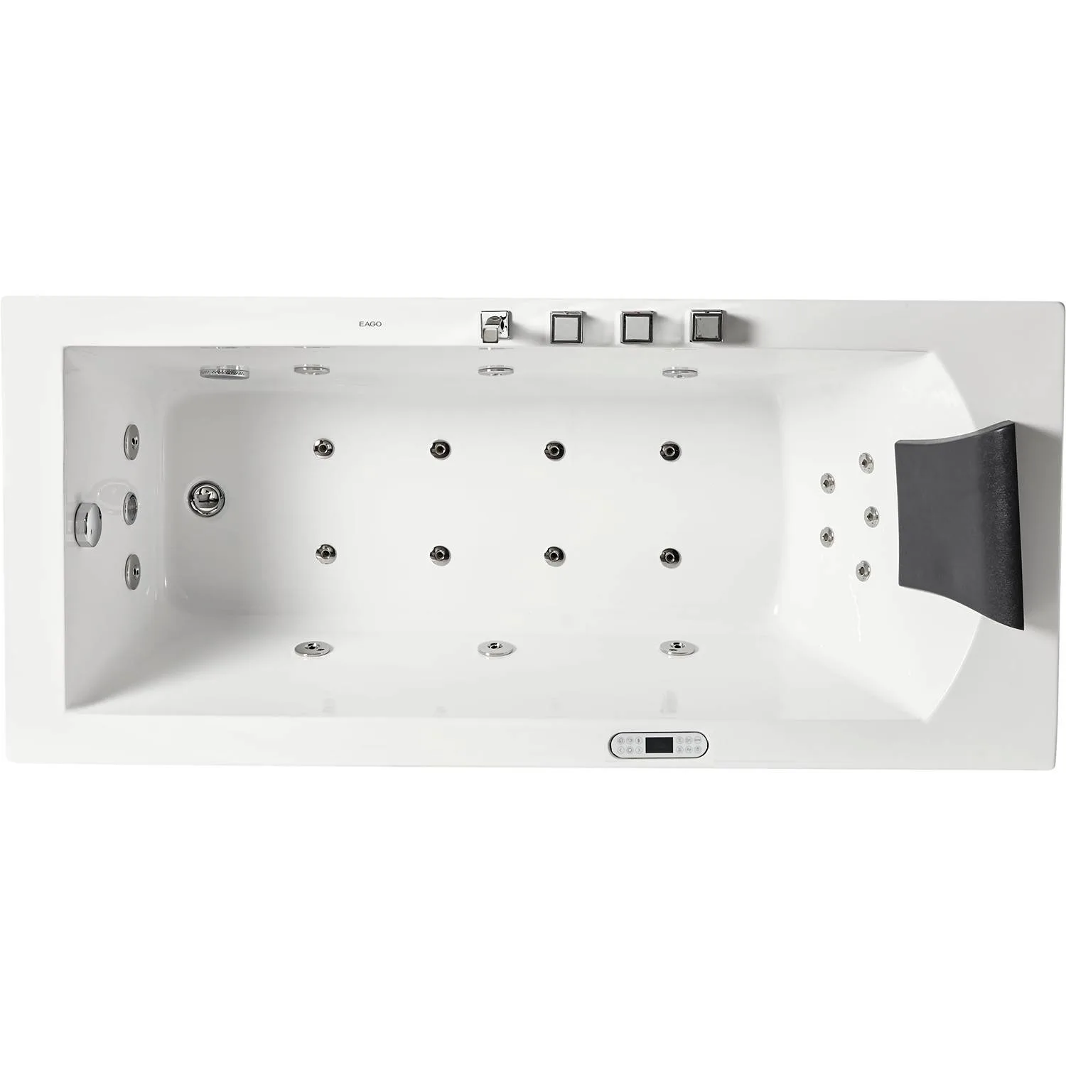 EAGO AM154ETL Acrylic Rectangular Whirlpool Bathtub - image 4