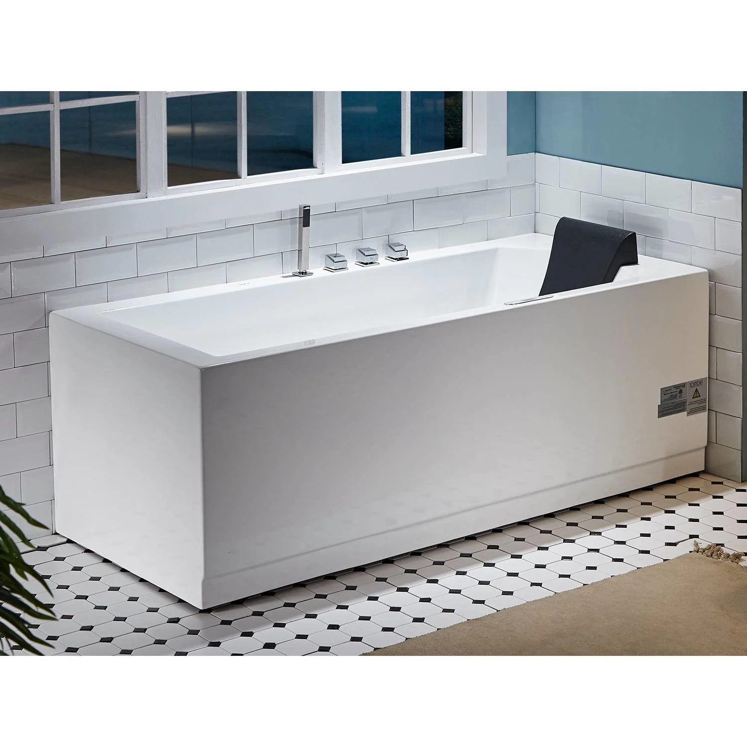 EAGO AM154ETL Acrylic Rectangular Whirlpool Bathtub - image 9