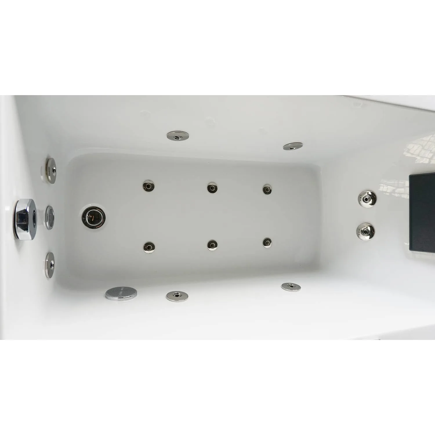 EAGO AM154ETL Acrylic Rectangular Whirlpool Bathtub