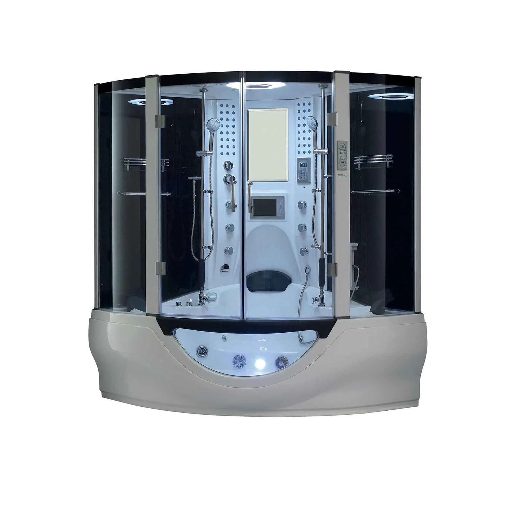 Maya Valencia 26 Jetted 64L x 64W x 88H in Steam Shower - image 4