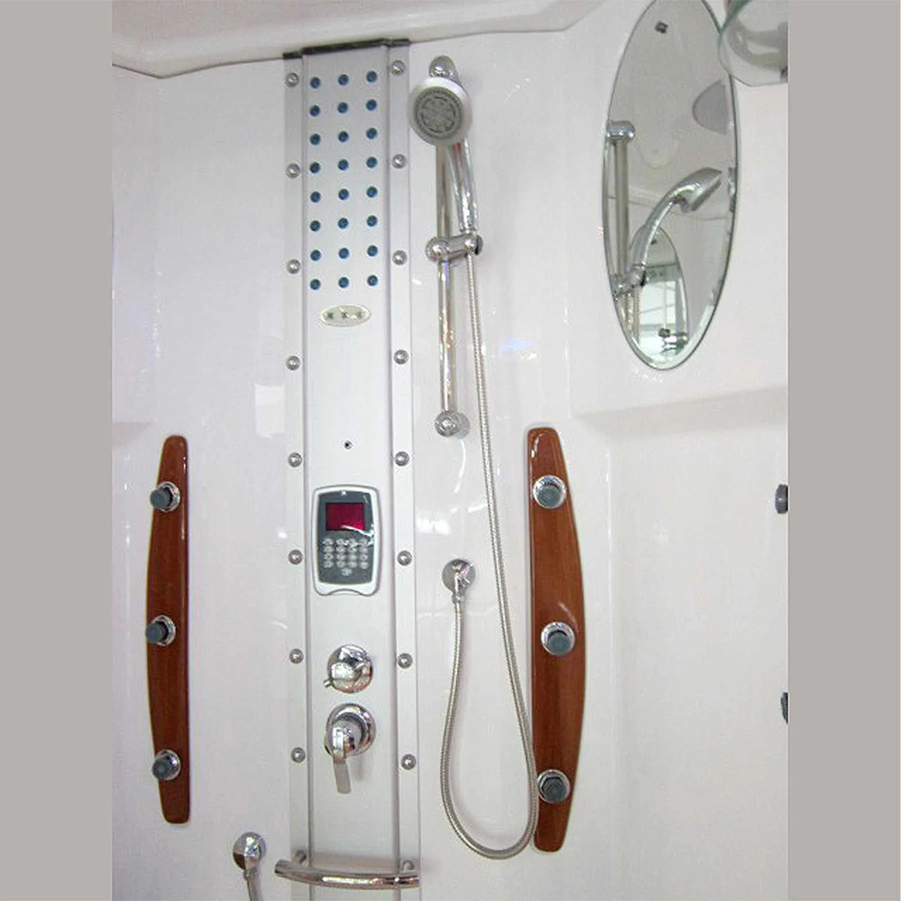 Mesa WS-803A 54L x 35W x 85H 2 Person Walk In Steam Shower - image 3