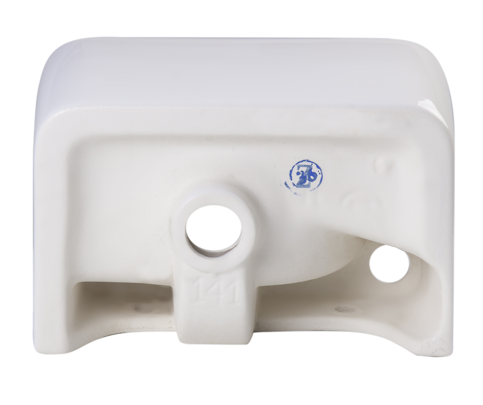 ALFI AB101 Small White Wall Mounted Ceramic Bathroom Sink - image 5