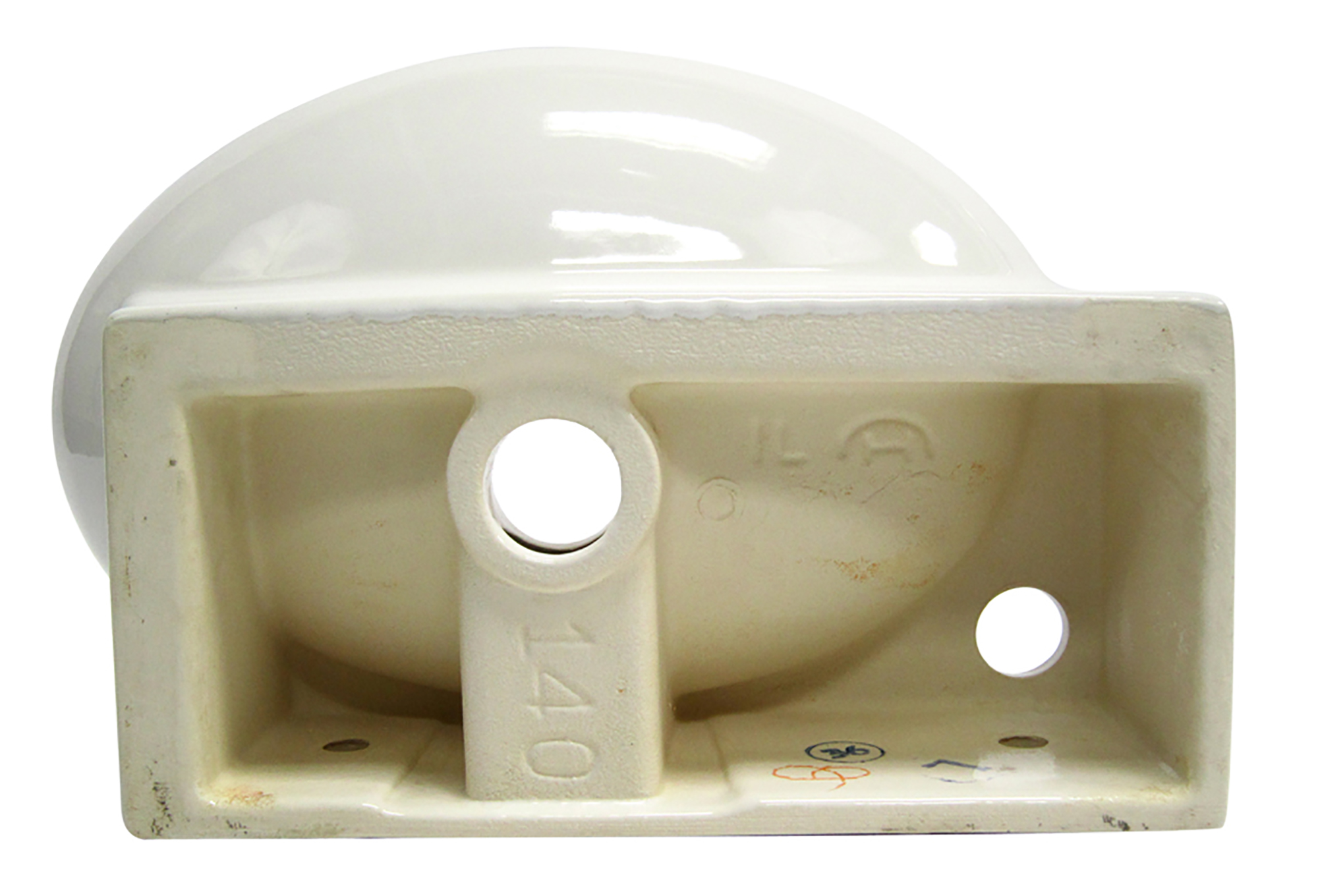 ALFI AB107 Small White Wall Mounted Ceramic Bathroom Sink - image 5