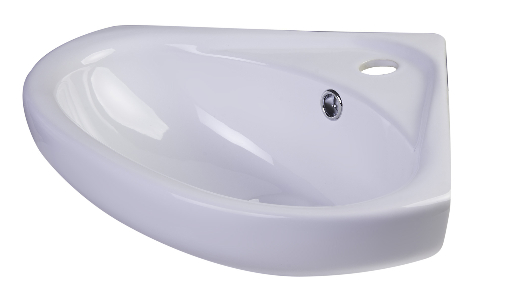 ALFI AB109 18" White Corner Wall Mounted Bath Sink