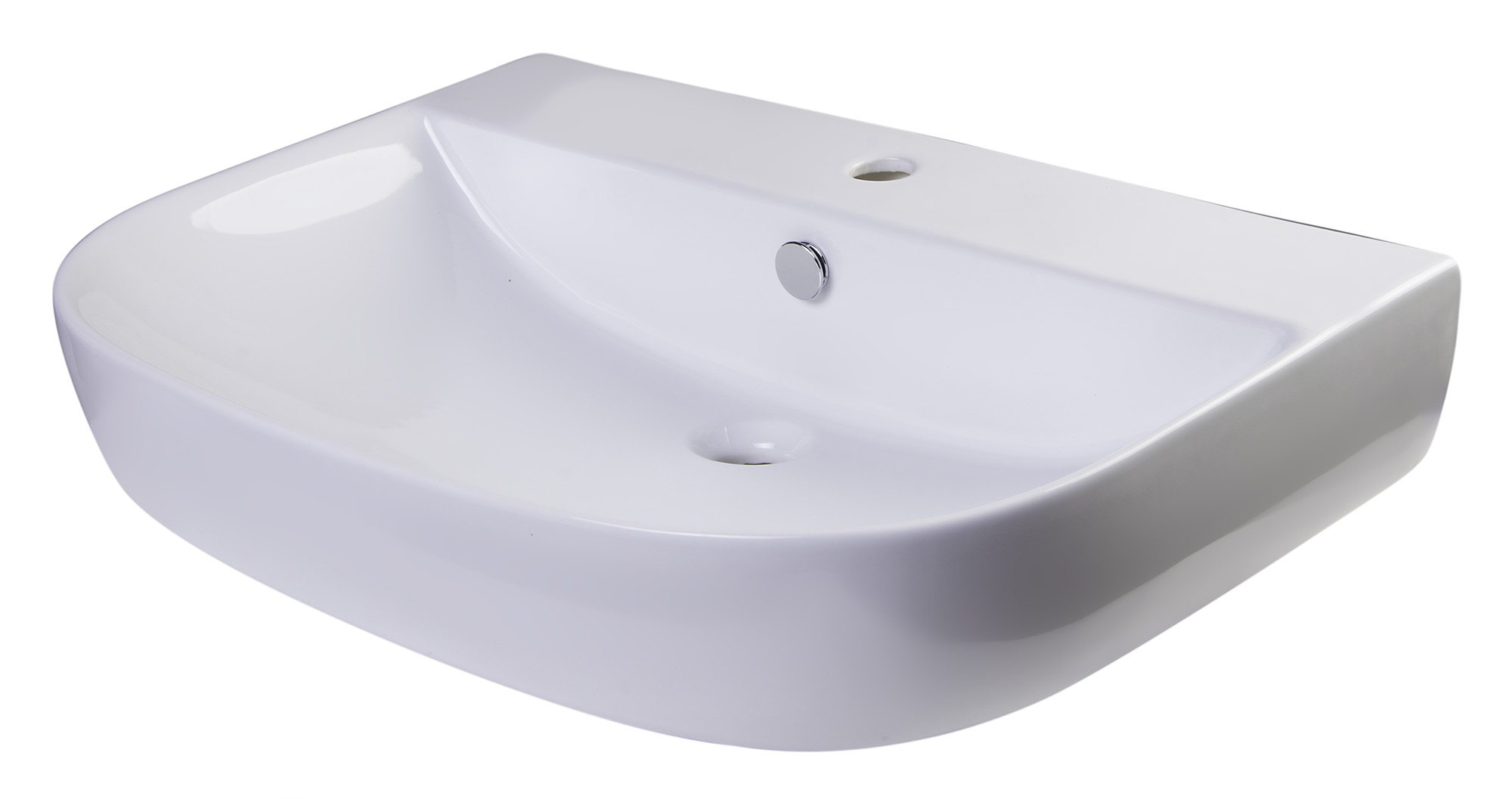 ALFI AB112 28" White Wall Mounted Porcelain Bathroom Sink
