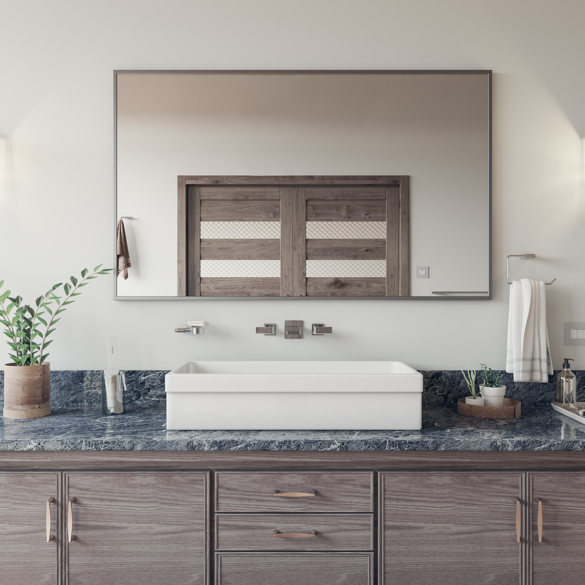 ALFI AB36TR 36" White Fireclay Bath Trough Bathroom Sink - image 3