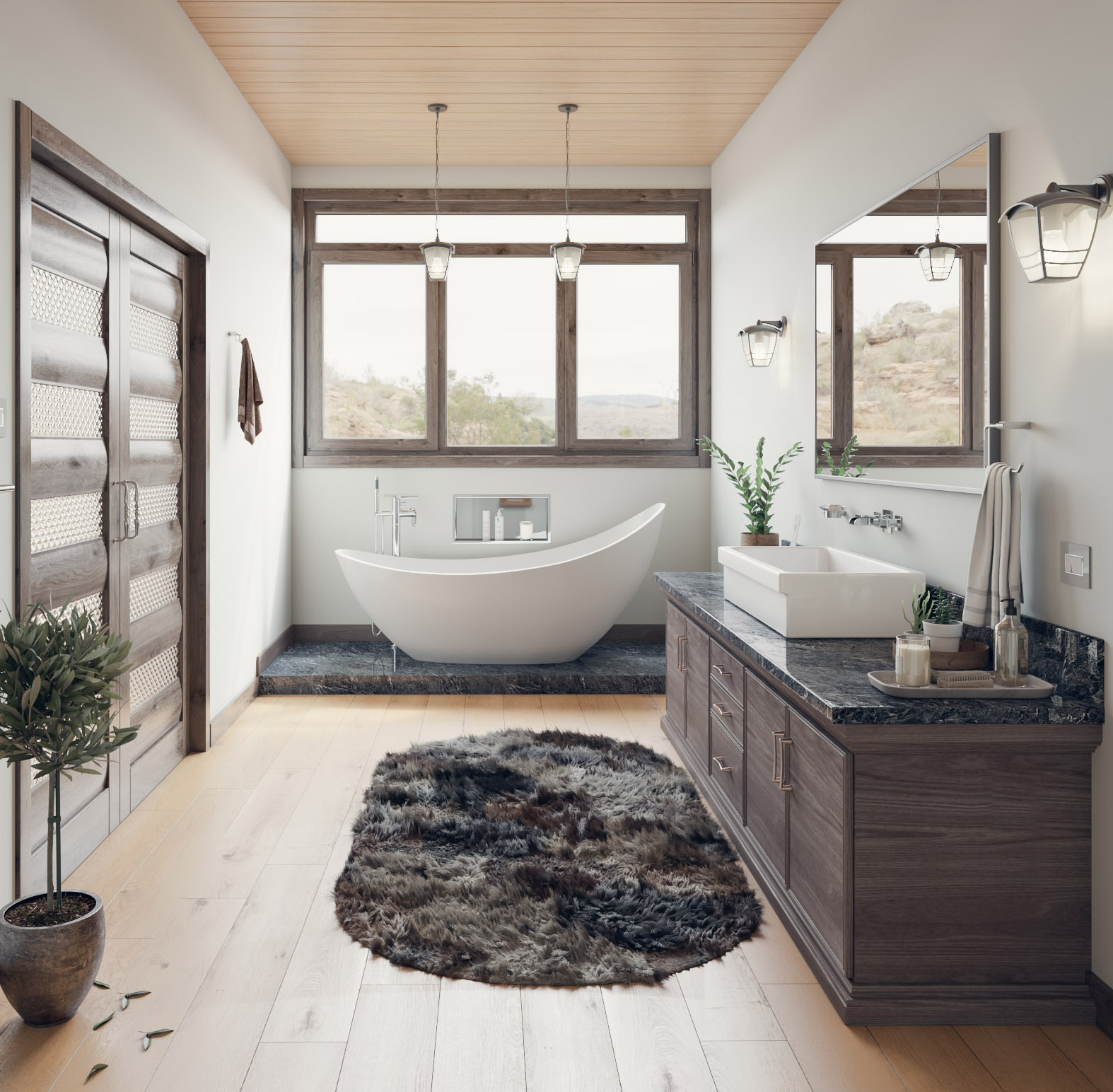 ALFI AB36TR 36" White Fireclay Bath Trough Bathroom Sink - image 5