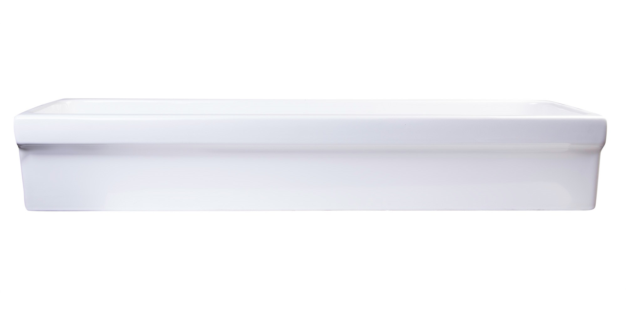 ALFI AB48TR 48" White Above Mount Fireclay Bath Trough Bathroom Sink - image 6