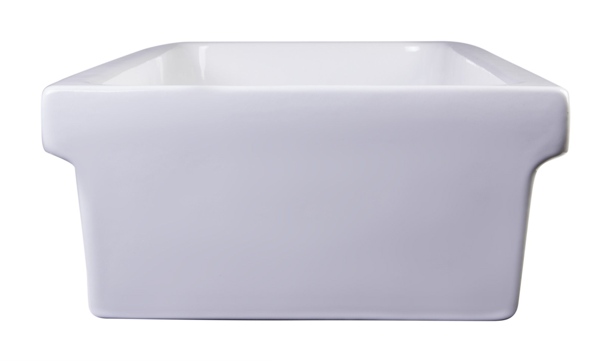 ALFI AB48TR 48" White Above Mount Fireclay Bath Trough Bathroom Sink - image 7