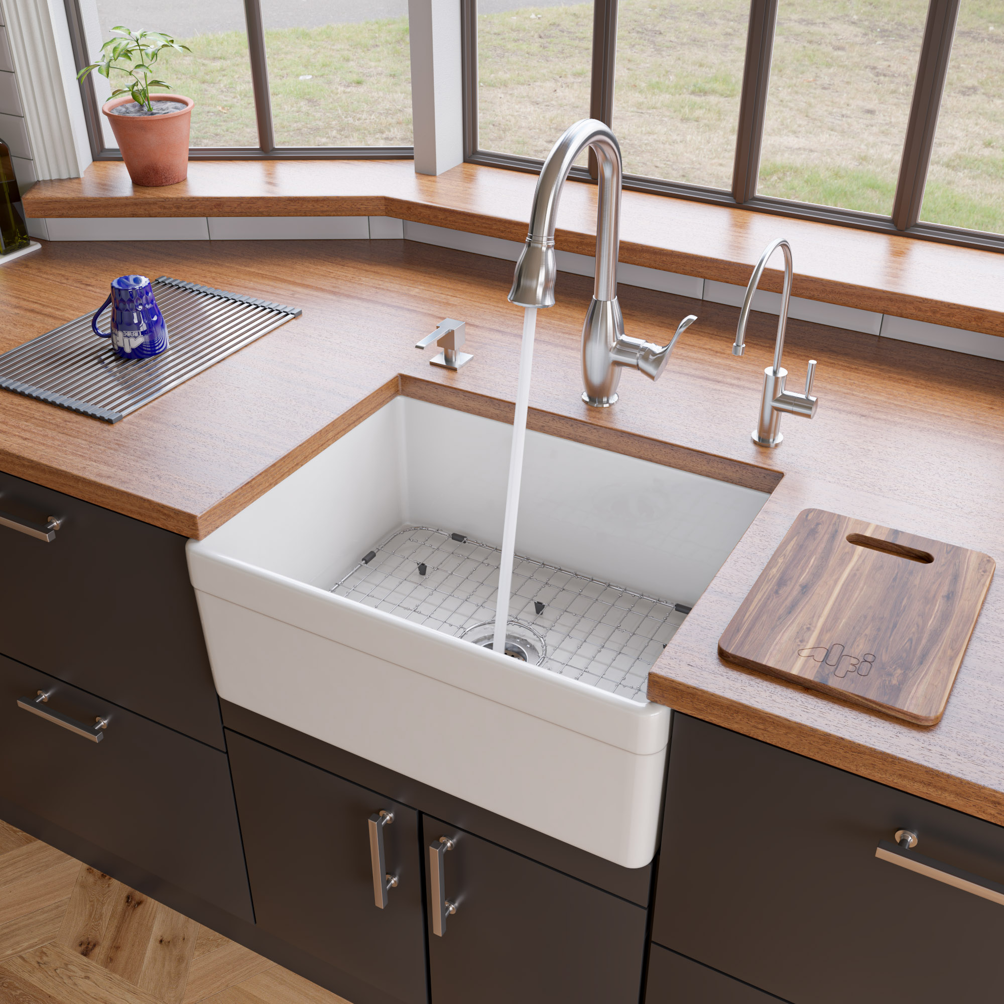 ALFI AB506 Farmhouse Kitchen Sink