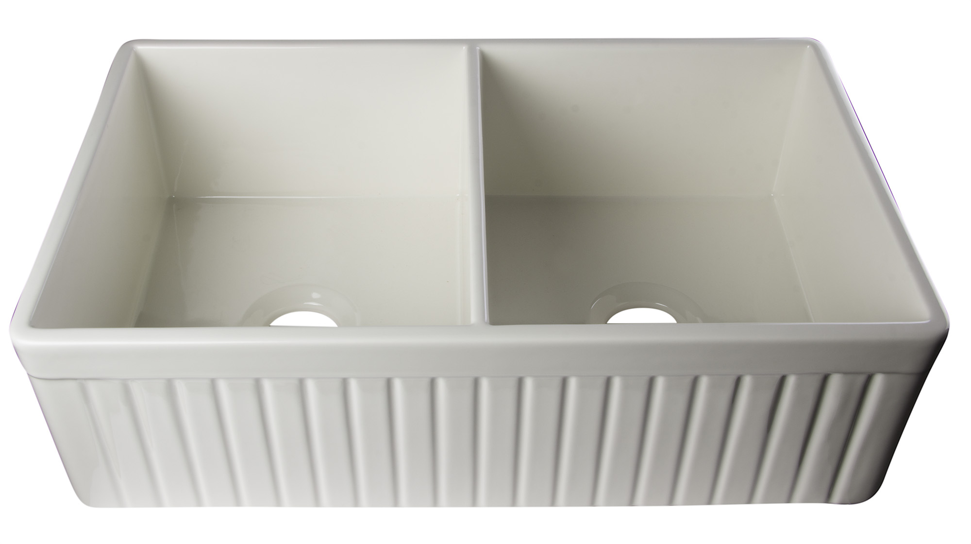 ALFI AB537 Fluted Apron Farmhouse Kitchen Sink - image 1