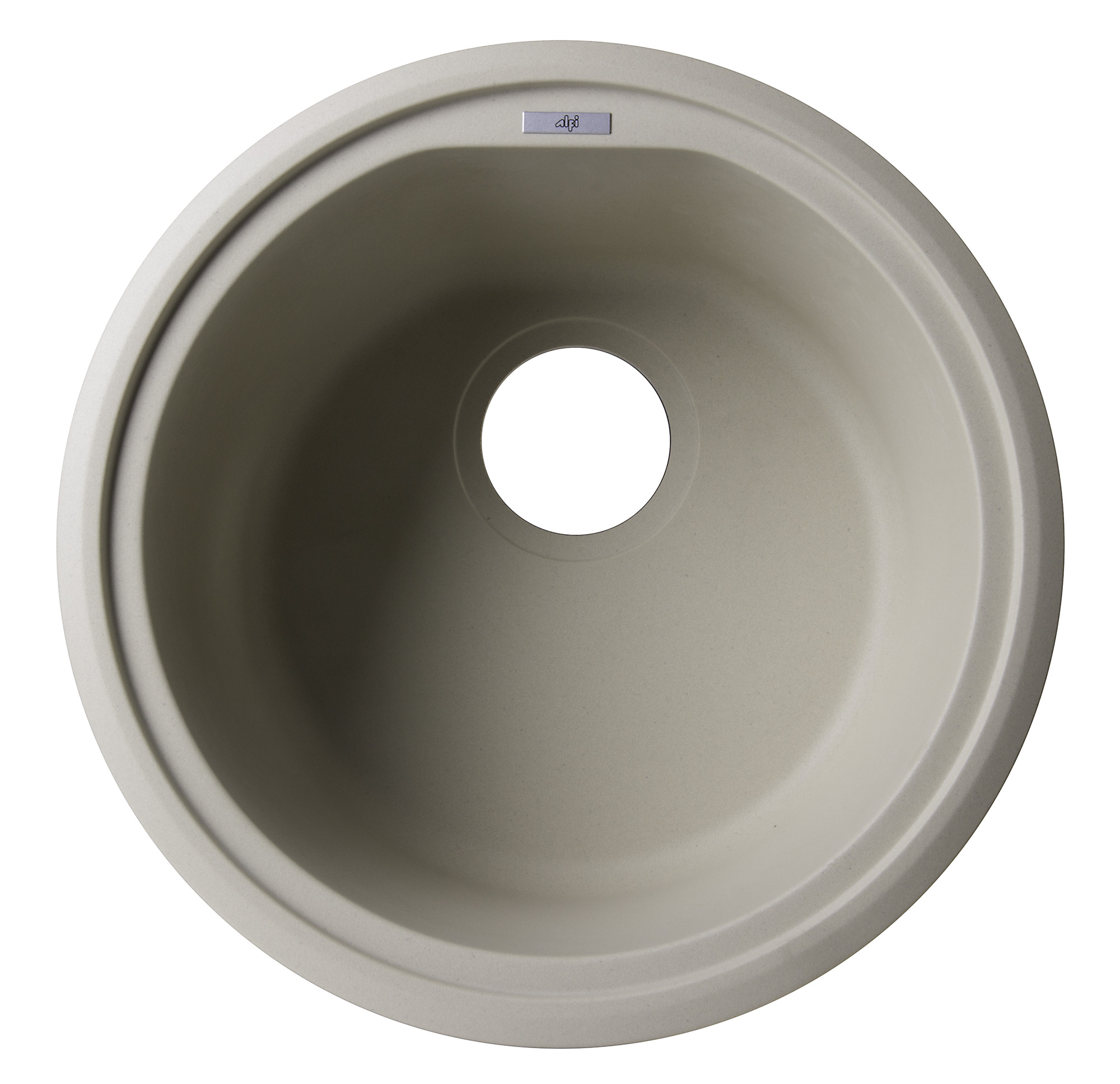 ALFI AB1717UM 17" Undermount Round Granite Composite Kitchen Prep Sink - image 4