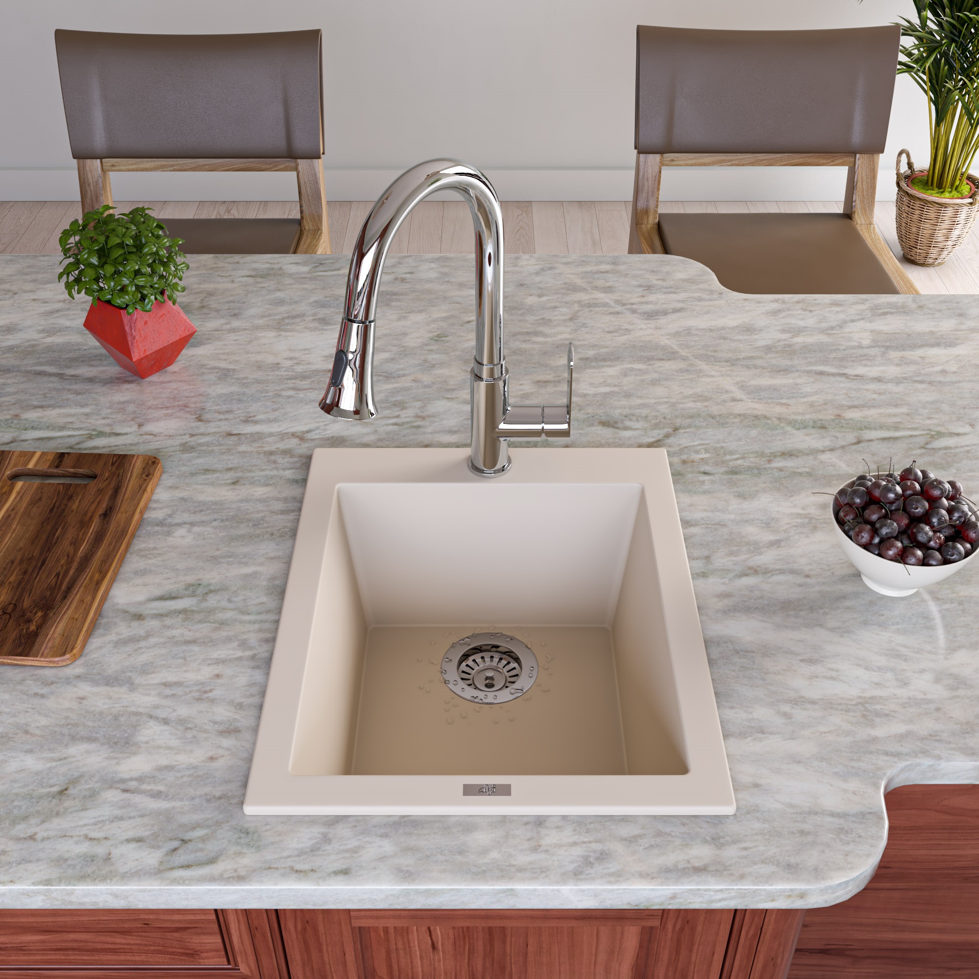 ALFI AB1720DI Granite Composite Kitchen Prep Sink - image 3