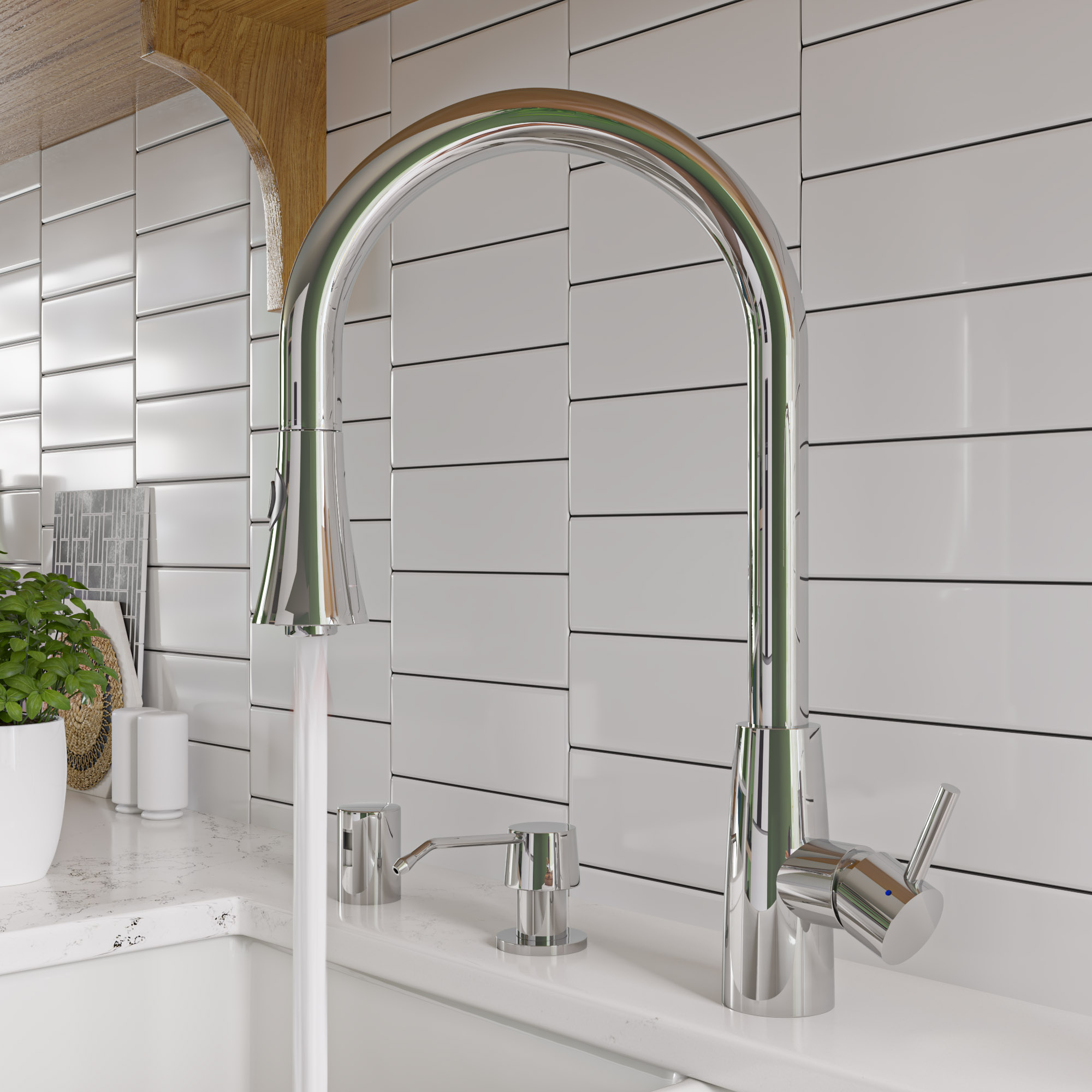 ALFI AB2034 Pull Down Kitchen Faucet