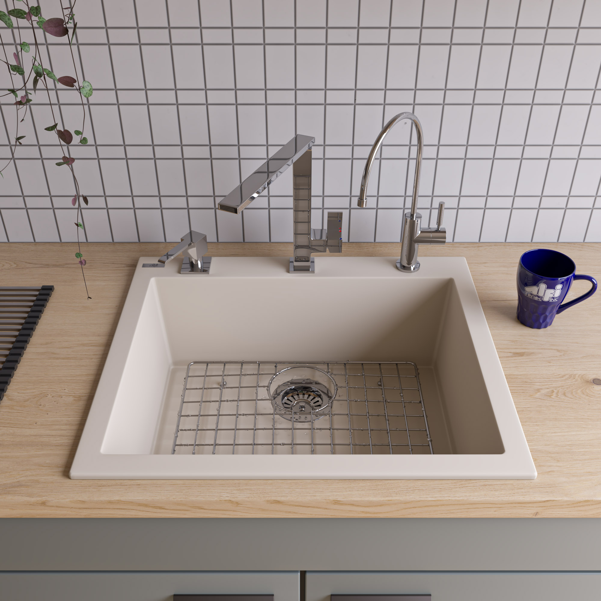 ALFI AB2420DI Drop-In Granite Kitchen Sink - image 2