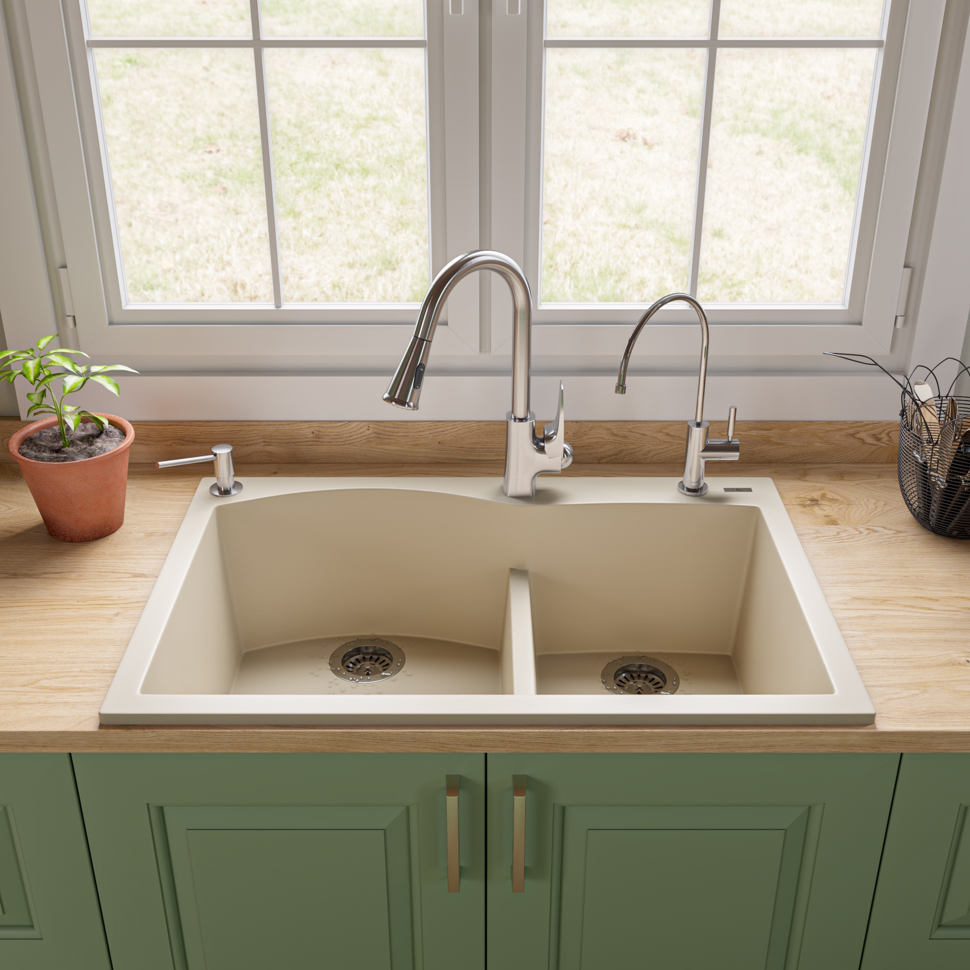 ALFI AB3320DI Double Bowl Drop-In Kitchen Sink - image 2