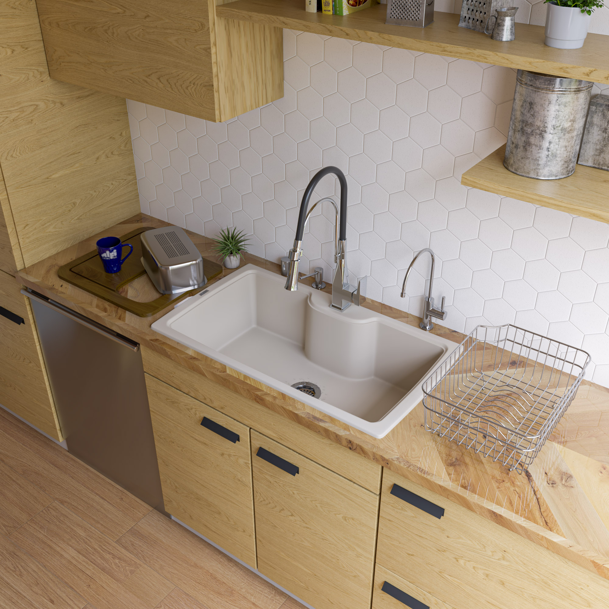 ALFI AB3520DI Single Bowl Granite Composite Kitchen Sink - image 3