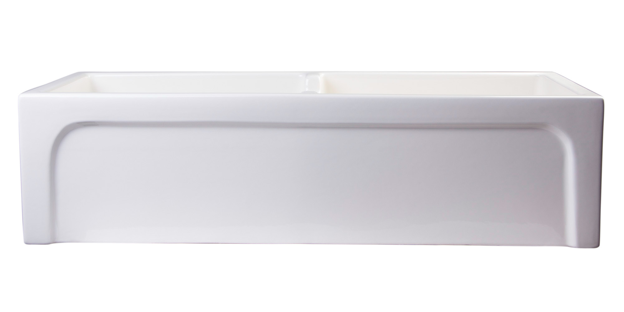 ALFI AB3918ARCH 39" Arched Apron Fireclay Double Bowl Farm Kitchen Sink - image 3